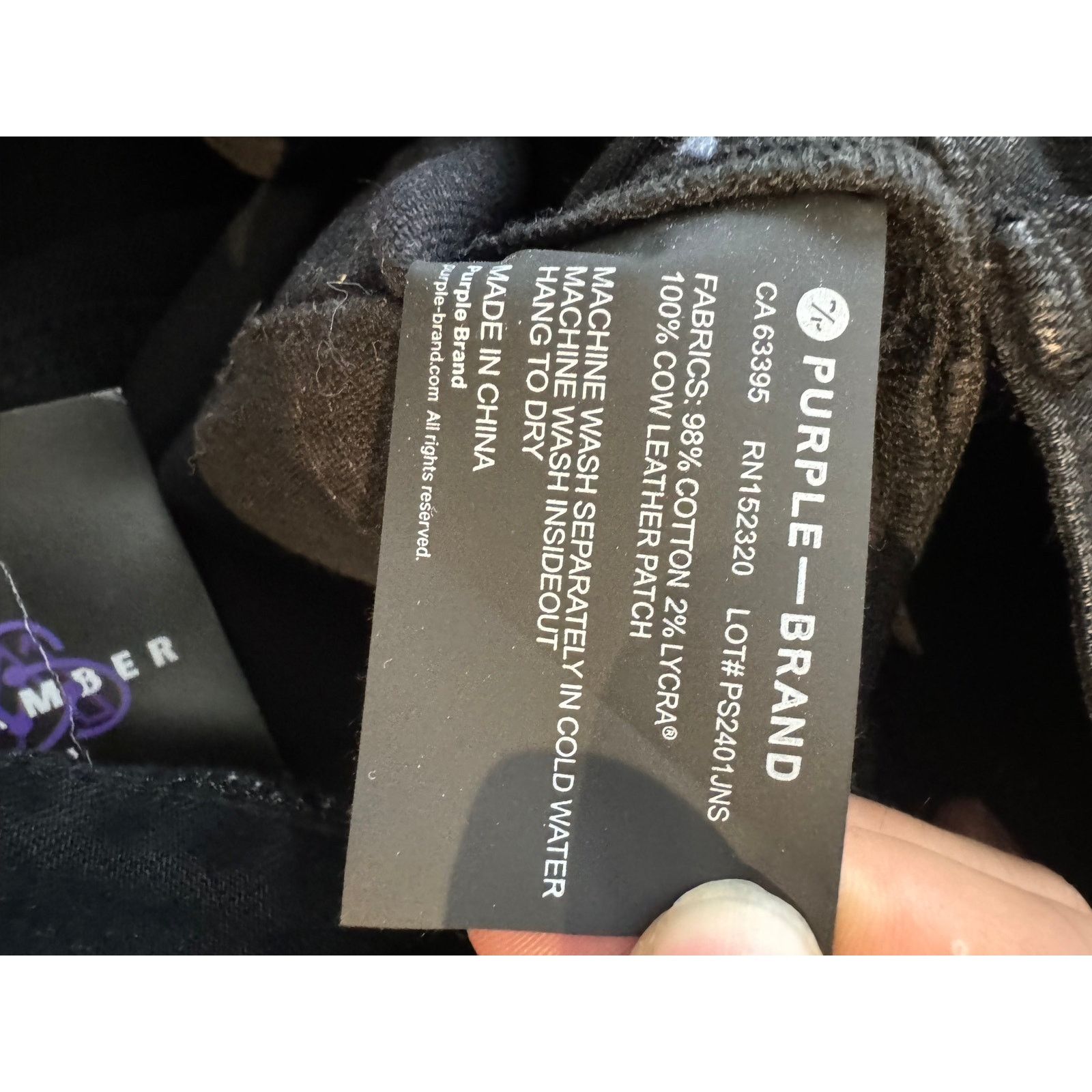 Purple Brand Purple Jeans Black Wax Used 32 Size US 32 / EU 48 - 8 Thumbnail