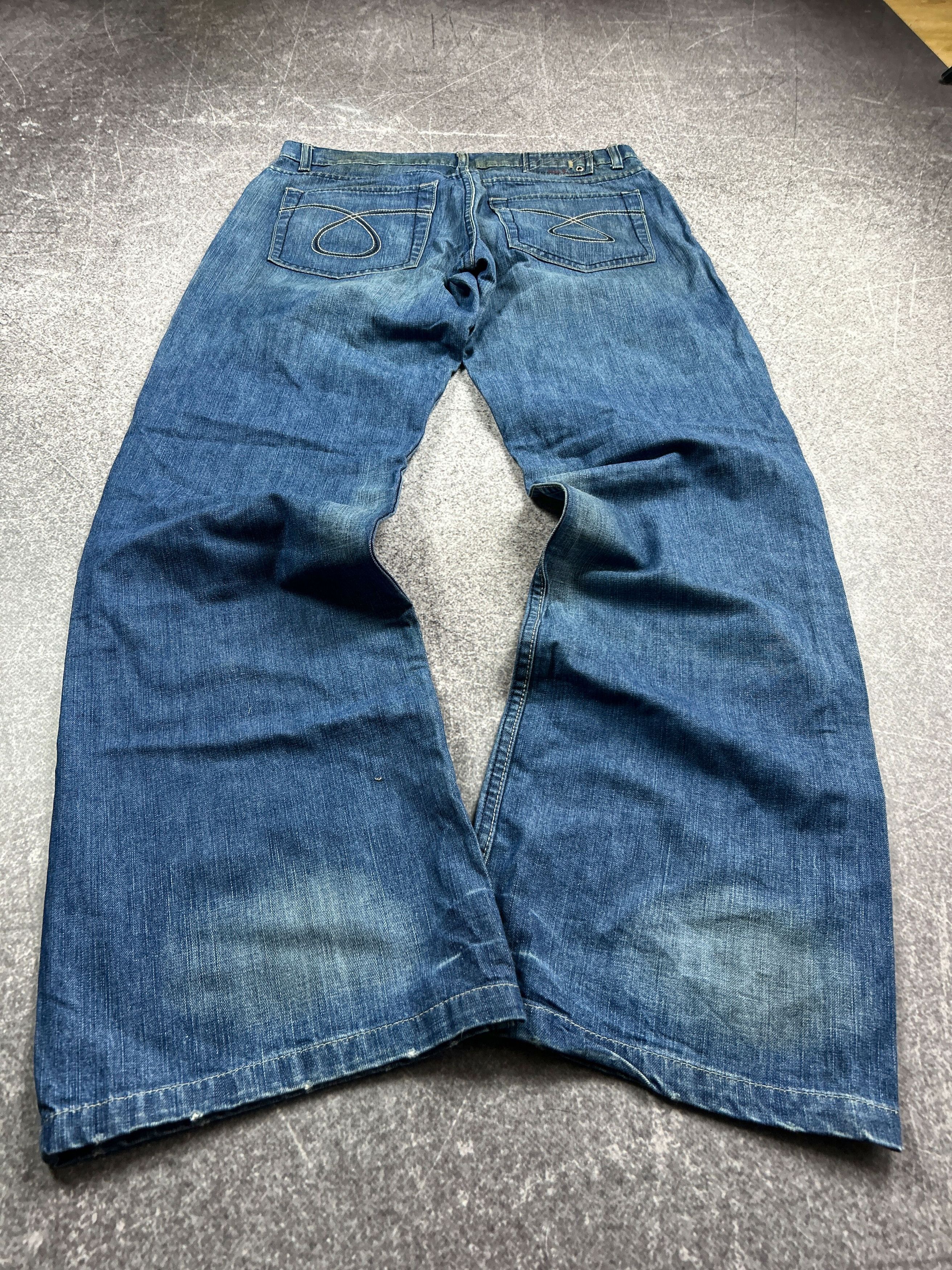 Vintage classic baggy balenciaga rick owens style jeans 90s y2k Size US 32 / EU 48 - 3 Thumbnail
