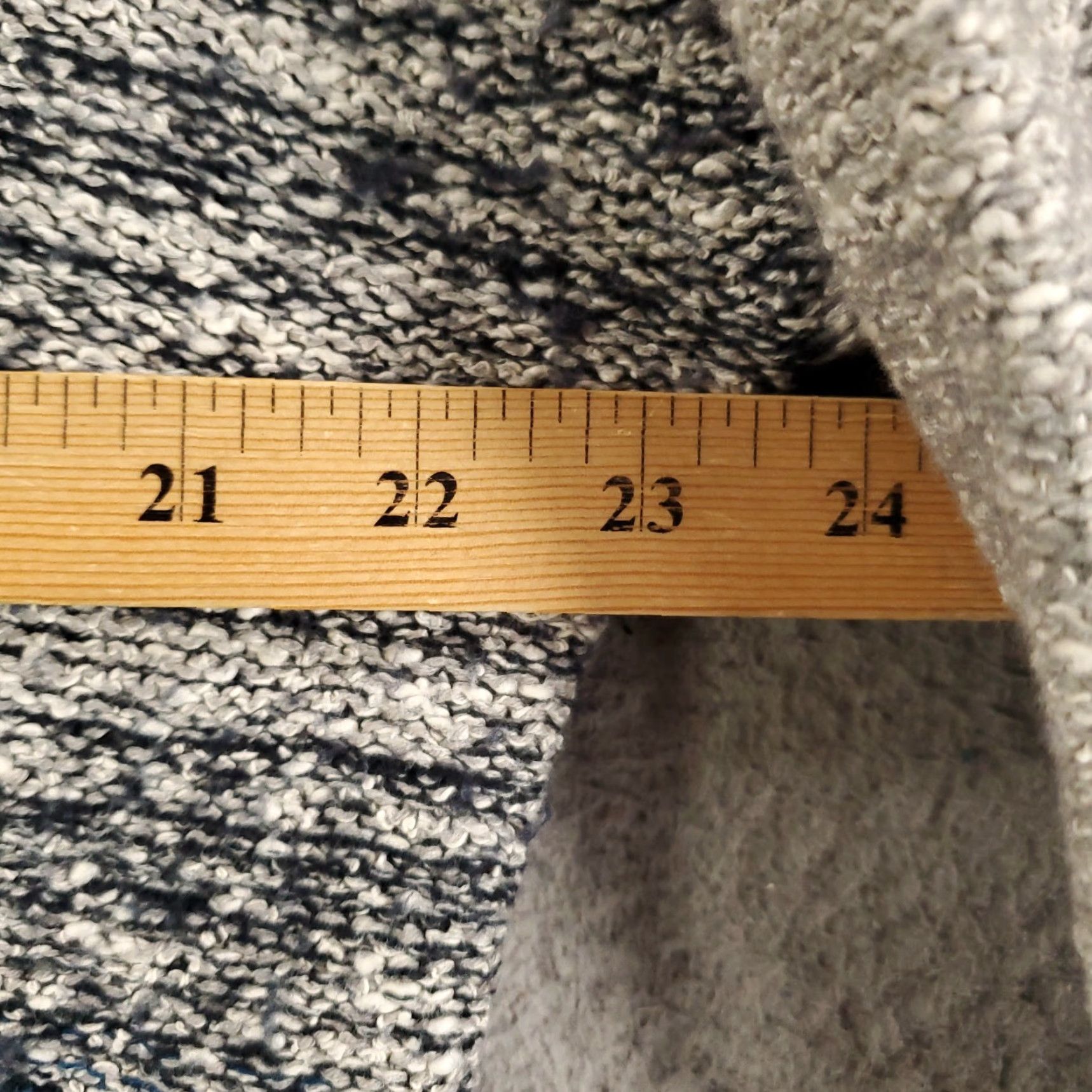 J. Jill J. Jill Sweater Women's Medium Gray Blue Striped Cowl Neck Knit Pullover Size M / US 6-8 / IT 42-44 - 4 Thumbnail