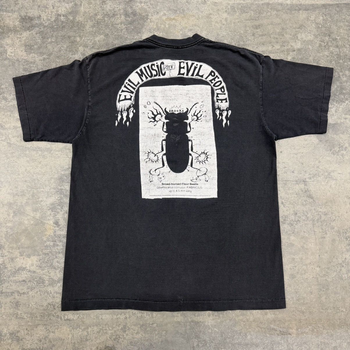 Vintage 1995 Vintage Flaming Lips Skull Evil Music Faded Band Tee Size US XL / EU 56 / 4 - 5 Thumbnail