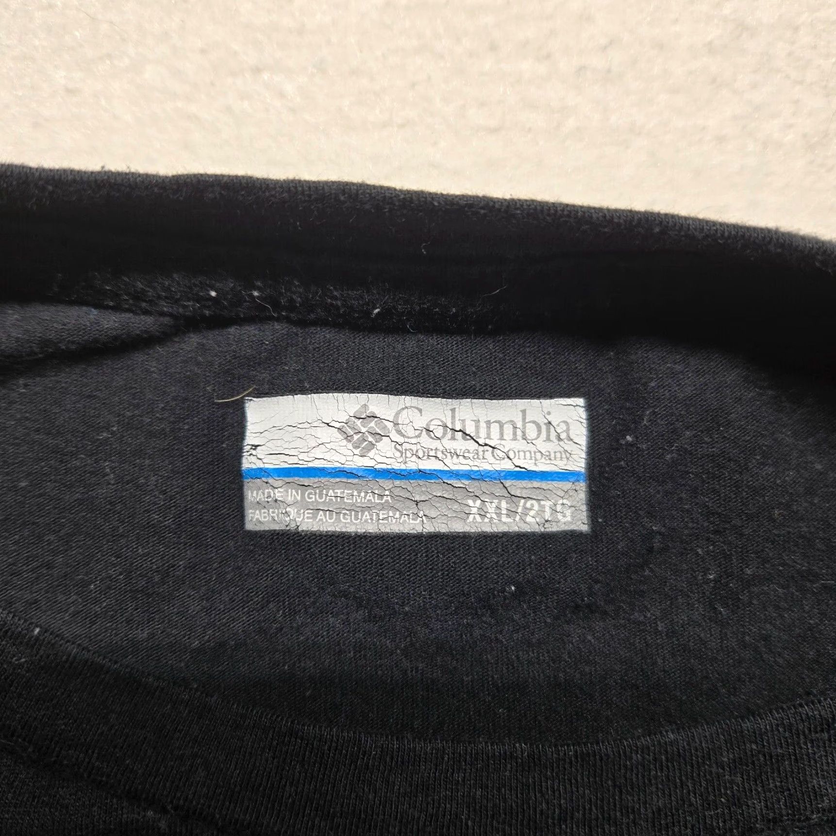 Logo 7 Columbia Shirt Mens Adult 2XL Black Cotton Short Sleeve Logo T-Shirt Size US XXL / EU 58 / 5 - 4 Thumbnail