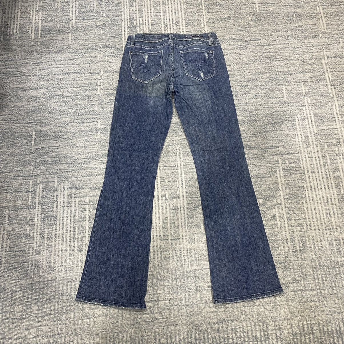 Hysteric Glamour × Japanese Brand × Le Grande Bleu (L.G.B.) Flare☠️Vigoss Ripped Bootcut Jeans Washed Vintage 90s Size US 30 / EU 46 - 2 Thumbnail