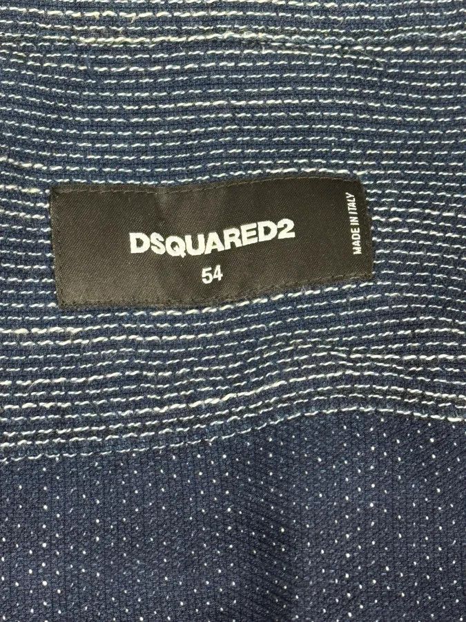 Dsquared2 AW2016 Dsquared2 Navy Chinese Officer Shirt Size US L / EU 52-54 / 3 - 10 Thumbnail