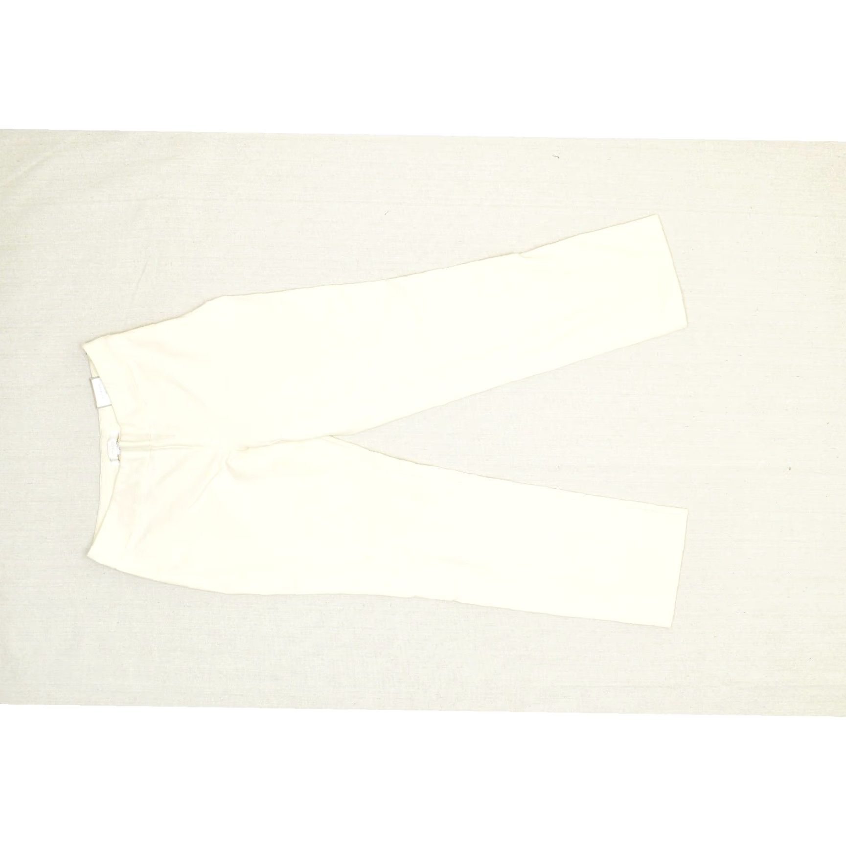 Vintage Chico's Getaway Side Zip Pants Women's 0 Regular Antique Ivory Cotton Blend Slim Pants Size 25" / US 0 / IT 36 - 2 Thumbnail