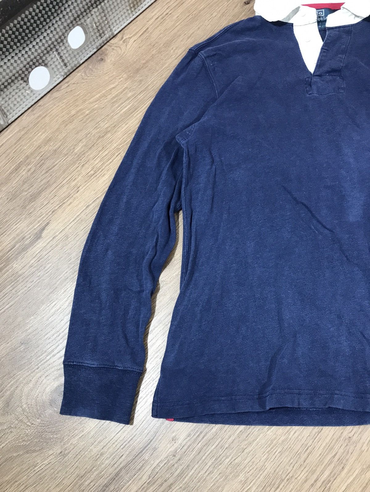 Vintage Vintage Polo Raph Lauren Rugby Long Sleeve Size US L / EU 52-54 / 3 - 2 Thumbnail