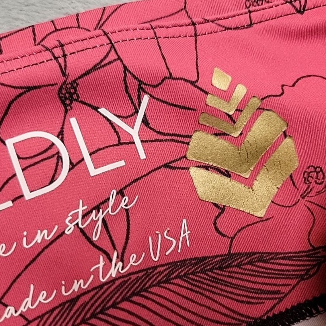 Vintage Shredly Pants Womens Large Pink Floral Legging Yoga Athleisure Made in USA Size 36" / US 14 / IT 50 - 5 Thumbnail