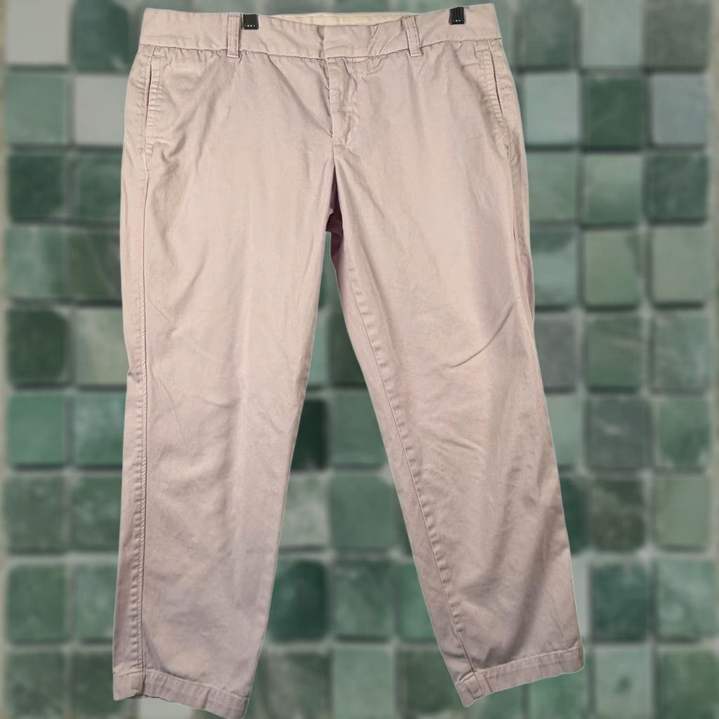 J.Crew J.Crew Scout Chino Pants Purple Cotton Twill Cropped Relaxed Women's 12 Inseam 25" Breathy Pockets Casual Workwear Spring/ Easter Size 34" / US 12 / IT 48 - 1 Thumbnail