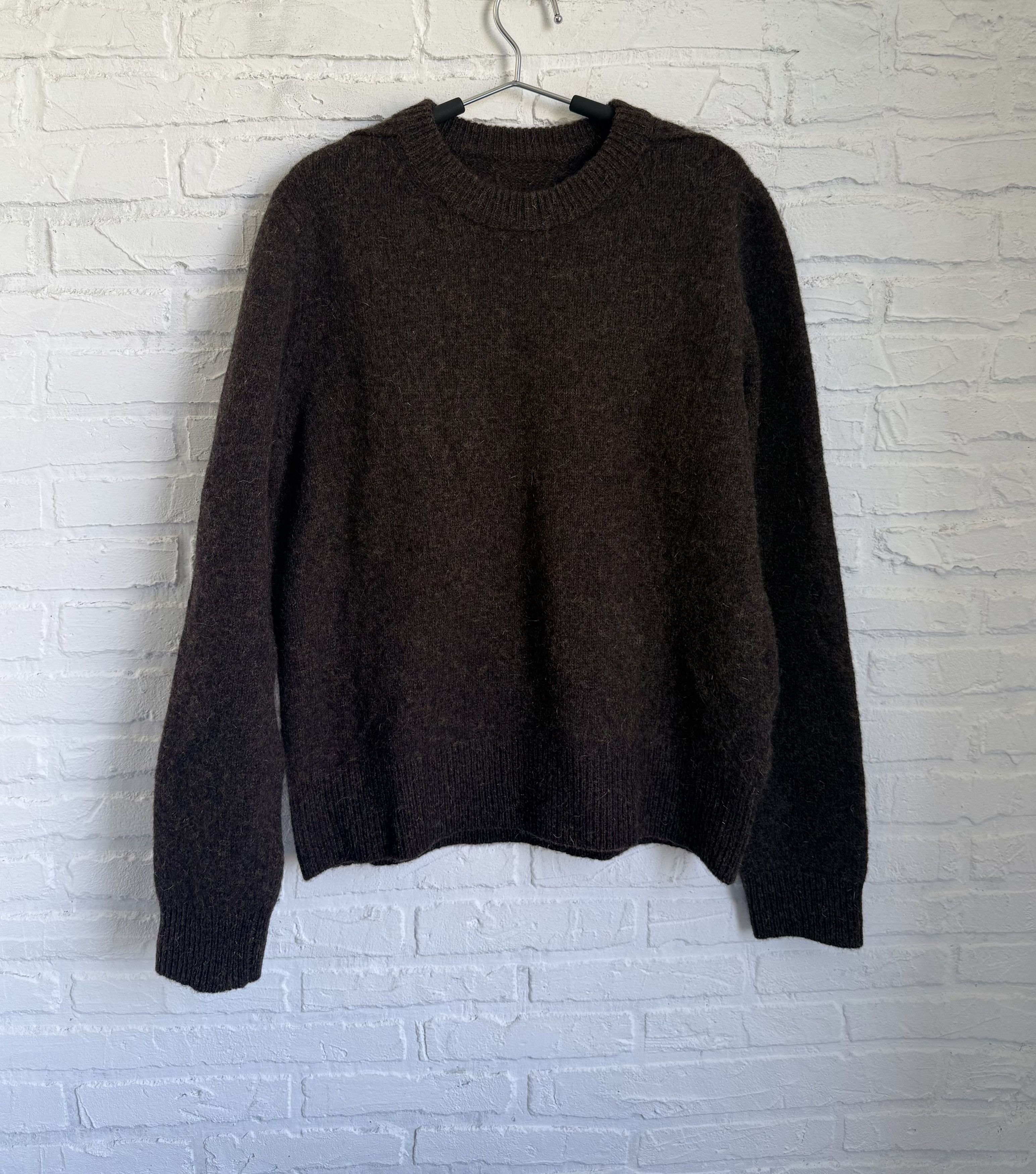 Acne Studios KAI 29g173 wool brown green sweater