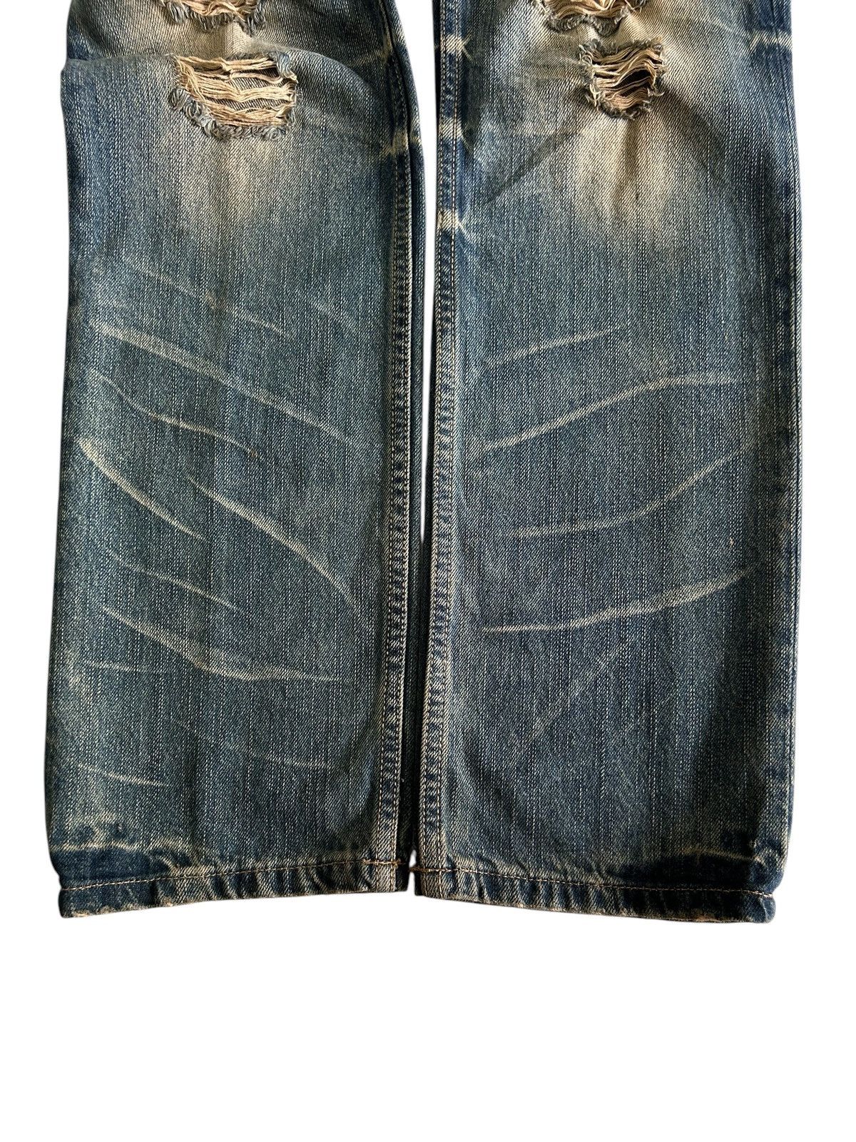Japanese Brand Vintage Japanese Denim Distressed Mud Wash Jeans Size US 32 / EU 48 - 8 Thumbnail