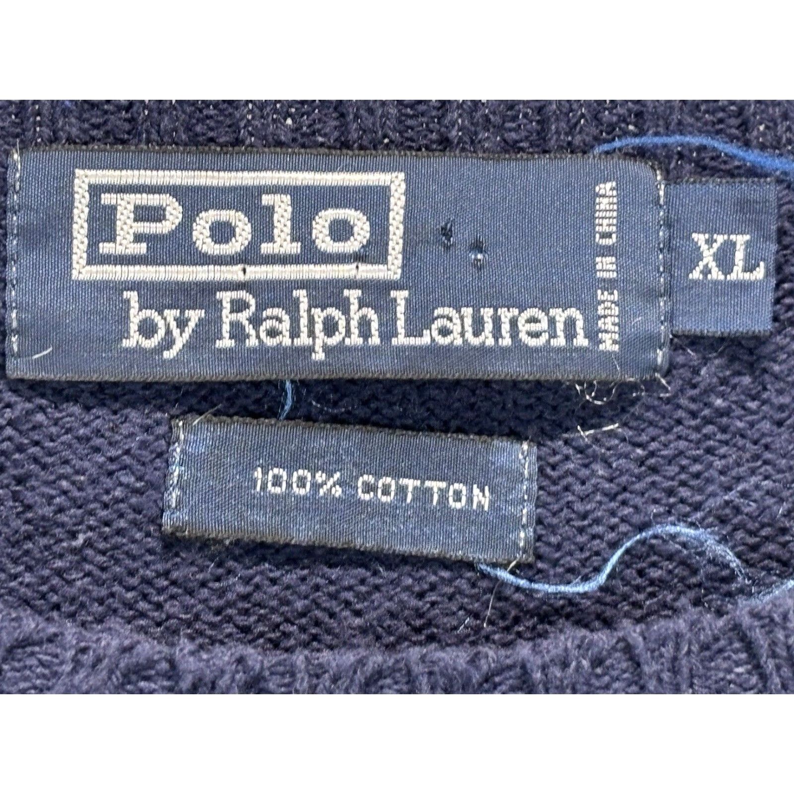 Polo Ralph Lauren VINTAGE Polo Ralph Lauren Men Sweater Knit USA Flag Spellout Crew Neck Long Sleeve XL Blue Casual Knitwear Size US XL / EU 56 / 4 - 5 Thumbnail