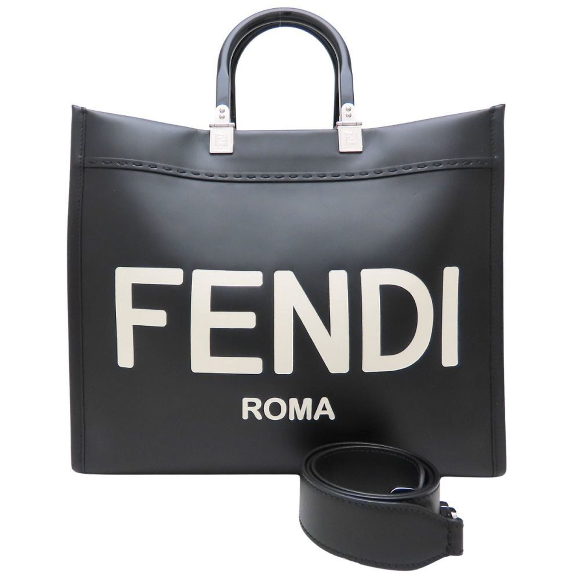 FENDI Sunshine Medium 2-Way Tote Bag (Black Men's/Women's) 8BH386-ABVL (353127)