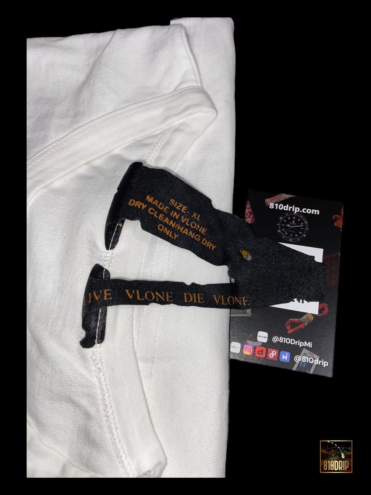 Vlone Vlone Orange Friends Tee White (XL) Size US XL / EU 56 / 4 - 5 Thumbnail