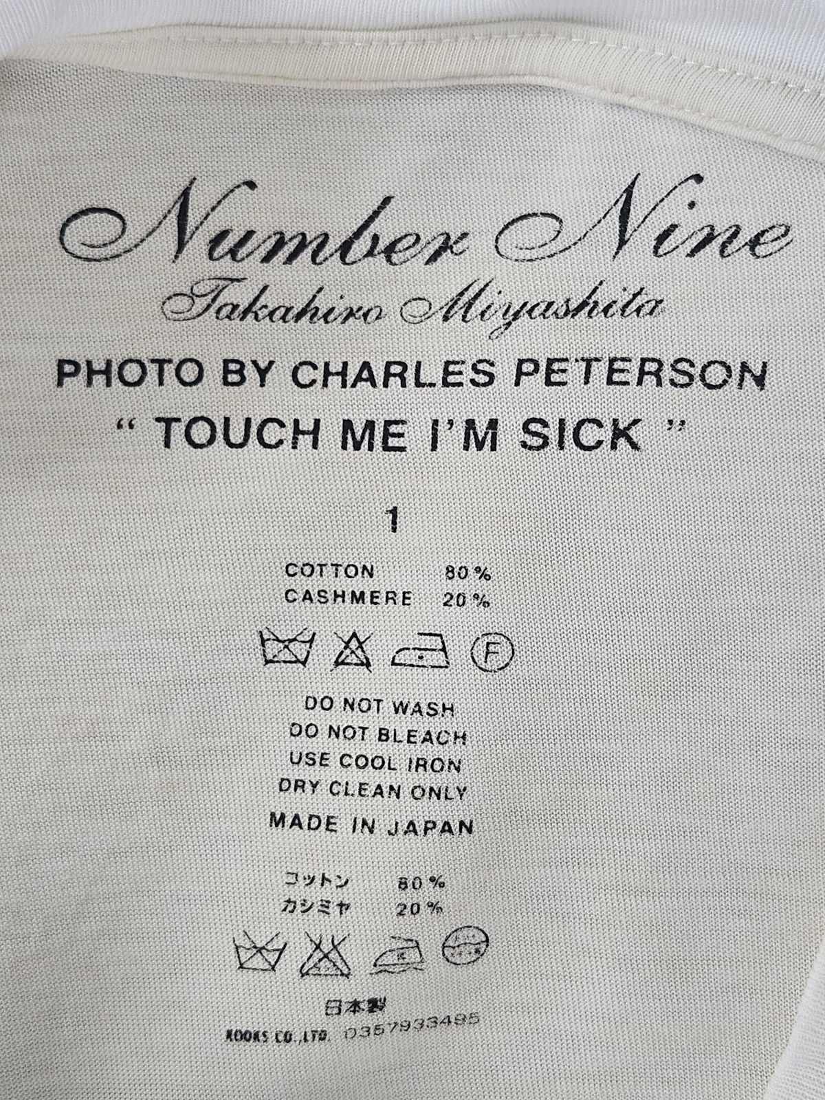 Number (N)ine Number Nine Charles Paterson Kurt Cobain Nirvana tee Size US S / EU 44-46 / 1 - 4 Thumbnail
