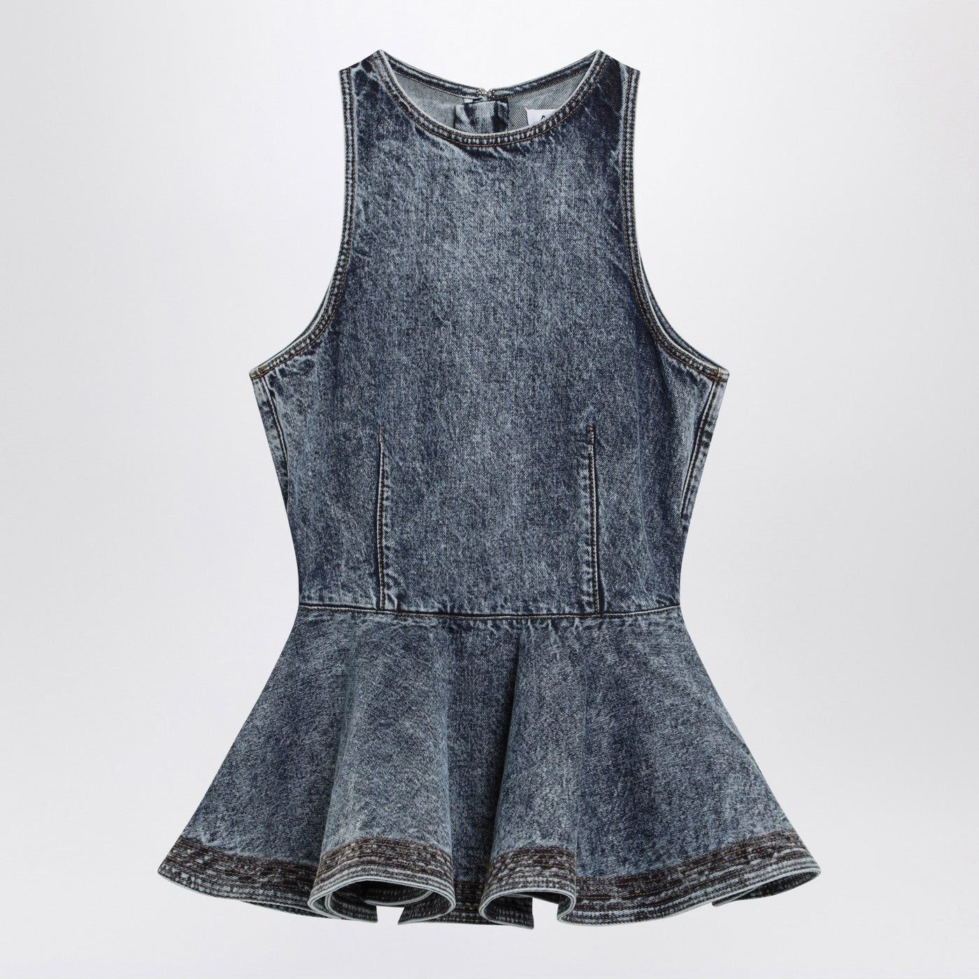 Alaia Alaia Denim Peplum Top Size M / US 6-8 / IT 42-44 - 1 Thumbnail