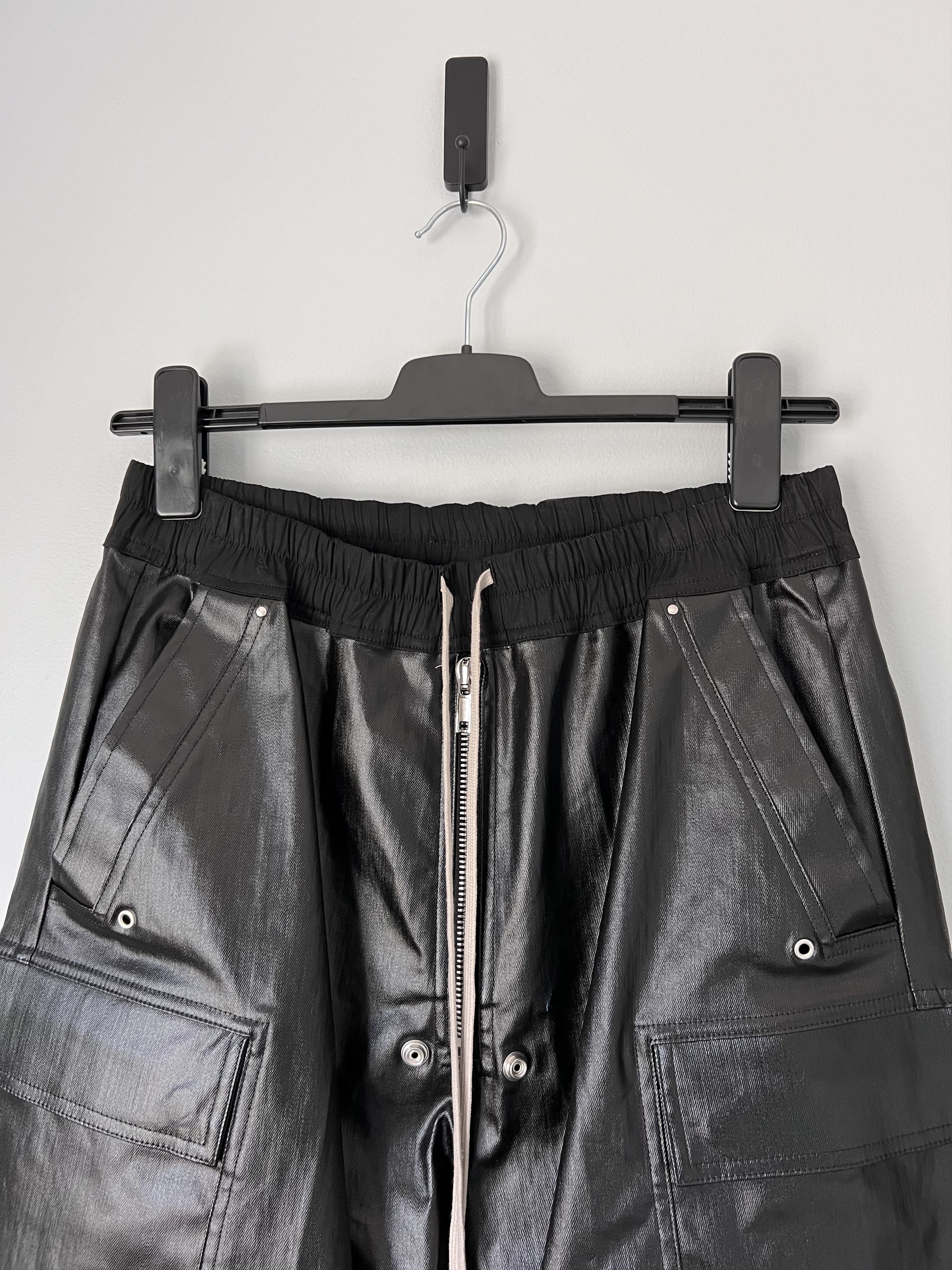 Rick Owens Rick Owens Denim Cargobelas in Black Metallic Size US 34 / EU 50 - 2 Thumbnail