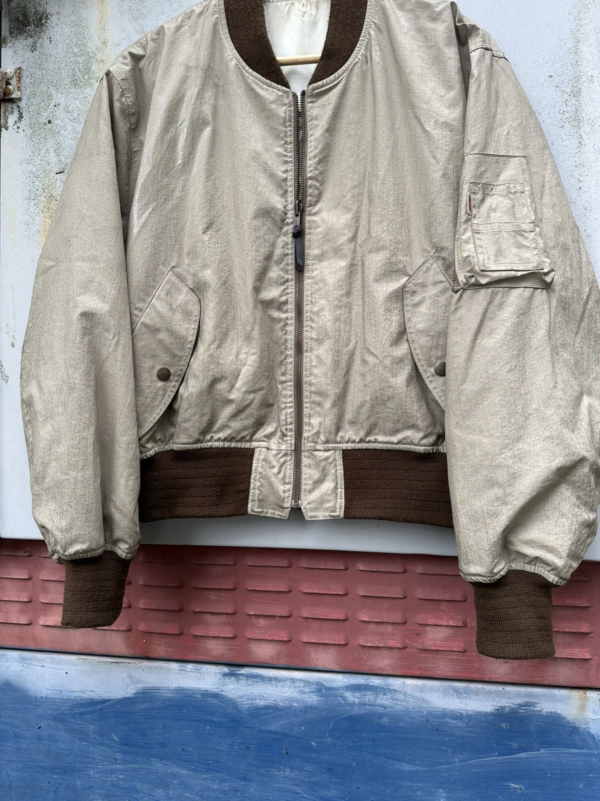 Vintage 👹Vintage Spats Reversible Nylon Bomber Jacket Size US M / EU 48-50 / 2 - 7 Thumbnail