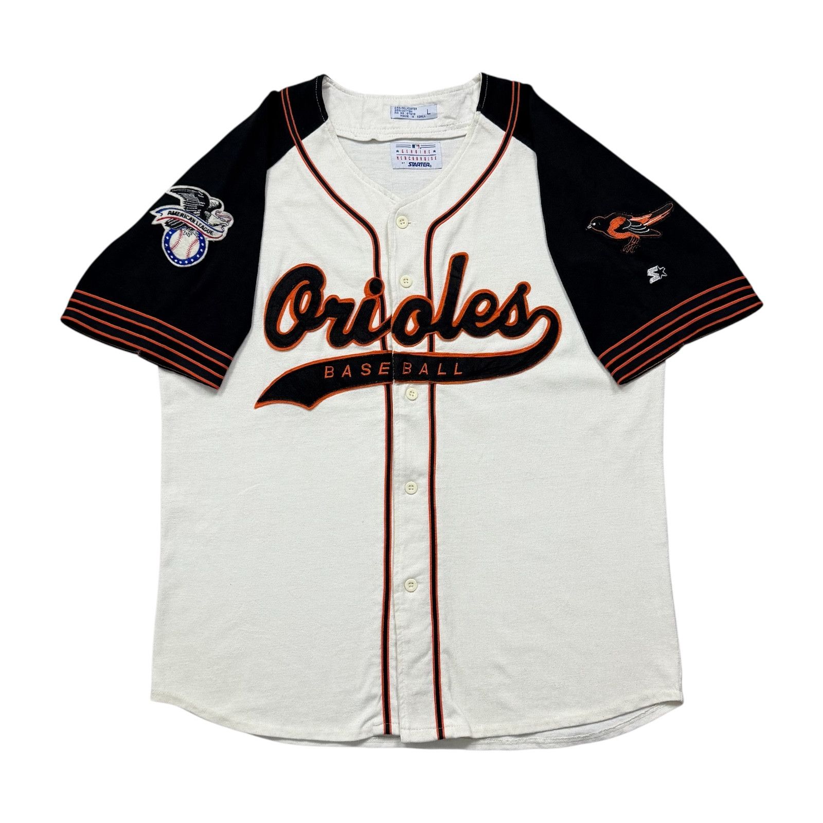 MLB VTG 90s BALTIMORE ORIOLES STARTER SCRIPT LOGO JERSEY Size US L / EU 52-54 / 3 - 1 Thumbnail