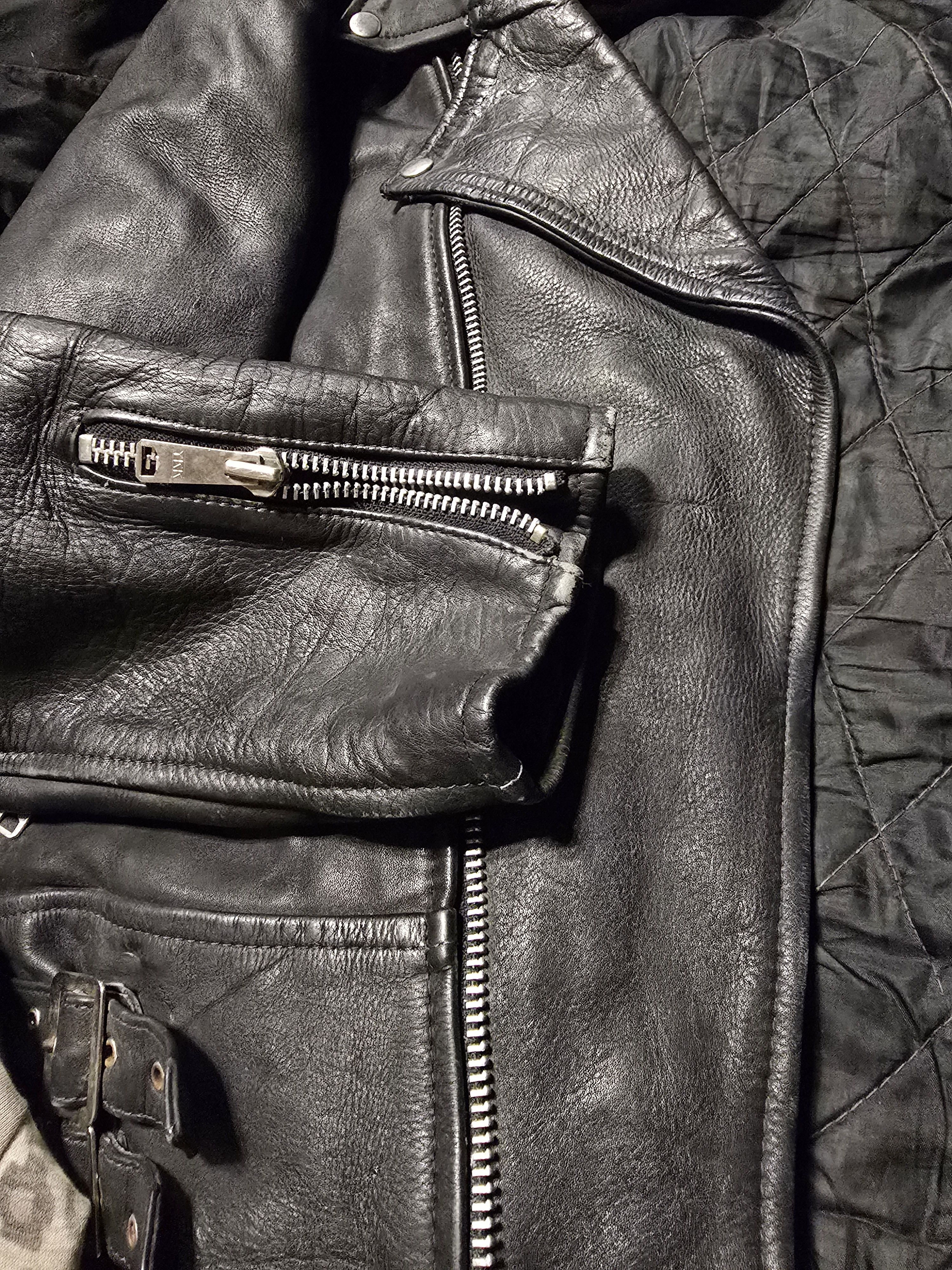 AMI Vintage genuine leather biker motorcycle jacket Ami London Size US L / EU 52-54 / 3 - 7 Thumbnail