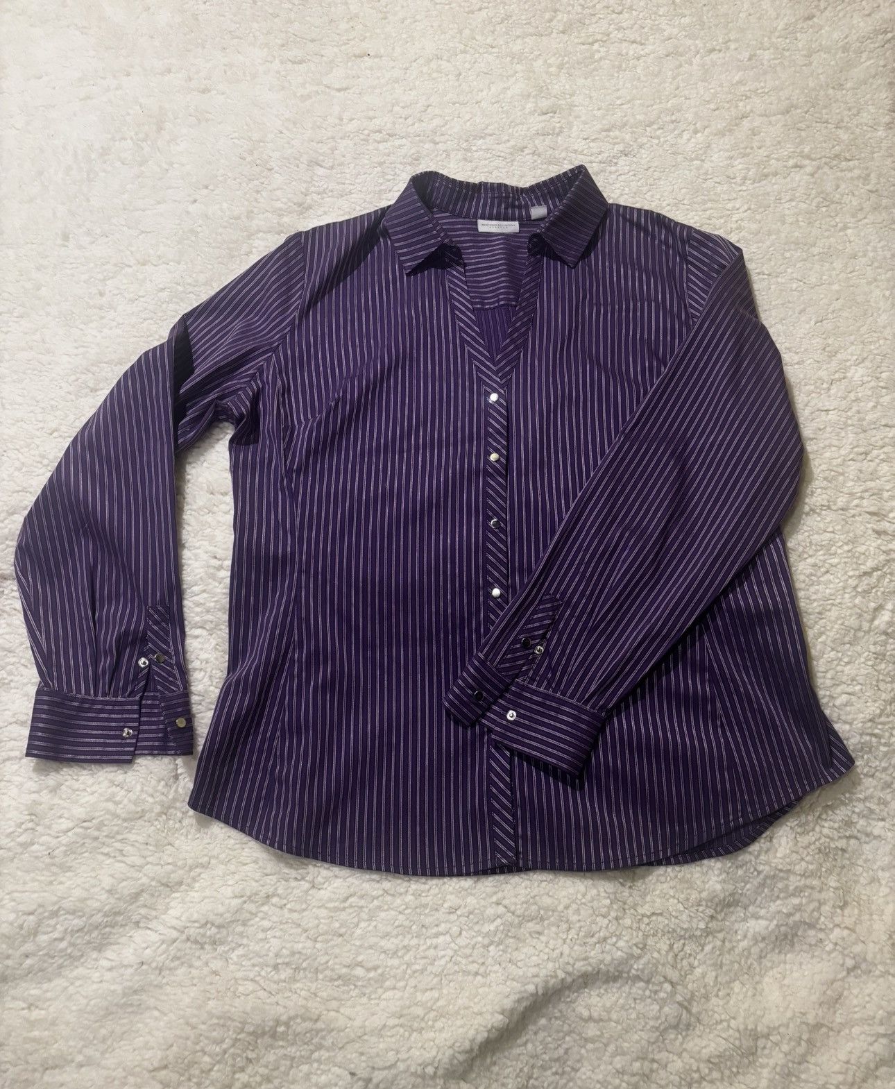 Other Women’s purple striped shirt0413 Size XL / US 12-14 / IT 48-50 - 1 Thumbnail