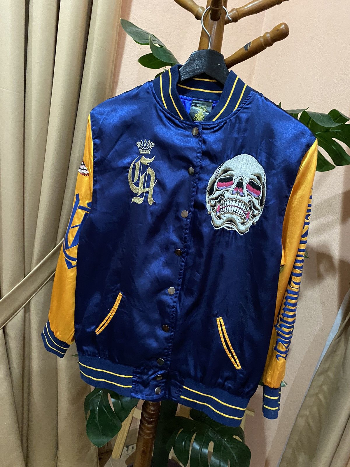 Christian Audigier Christian Audigier Allover Varsity Jacket Bold Embroidery Size US S / EU 44-46 / 1 - 2 Thumbnail
