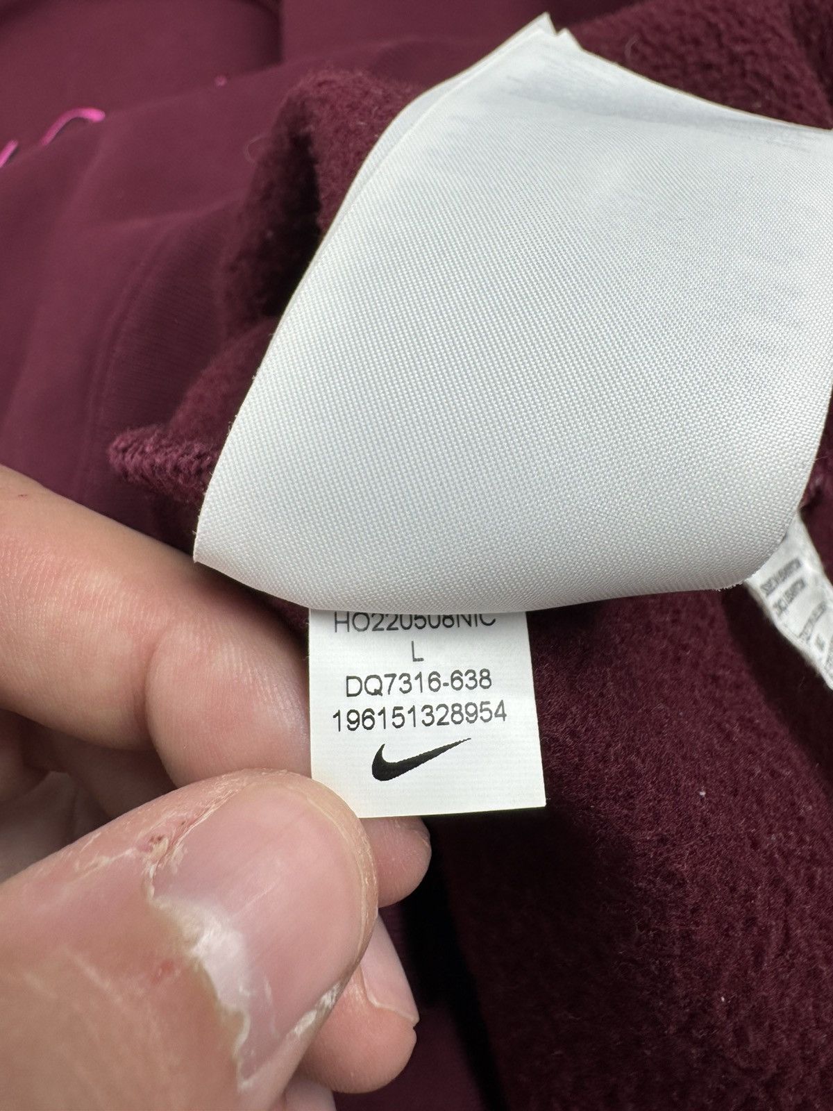 Nike SB Nike SB Fleece Skate Rap Swoosh Cherry Basic Dense Hoodie Pullover Sweatshirt Size US L / EU 52-54 / 3 - 11 Thumbnail