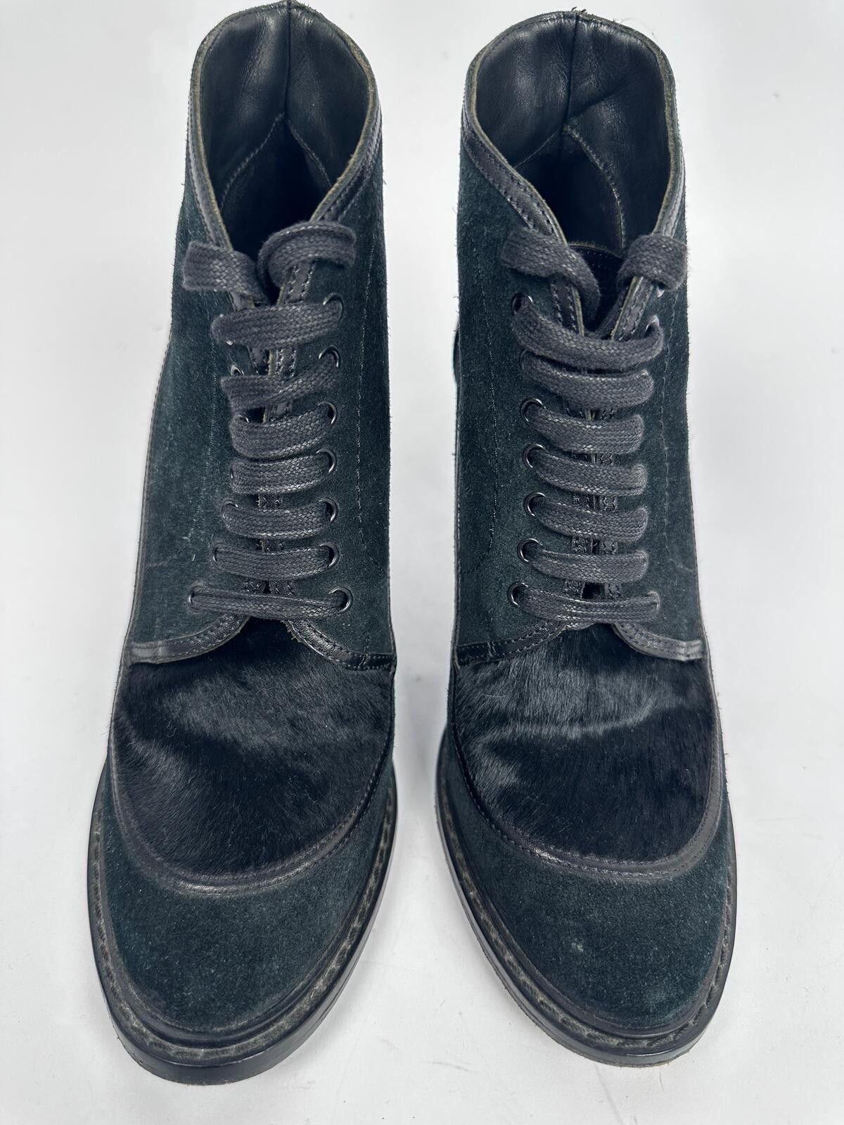 Burberry Burberry Suede & Ponyhair Heels Size US 6 / IT 36 - 4 Thumbnail
