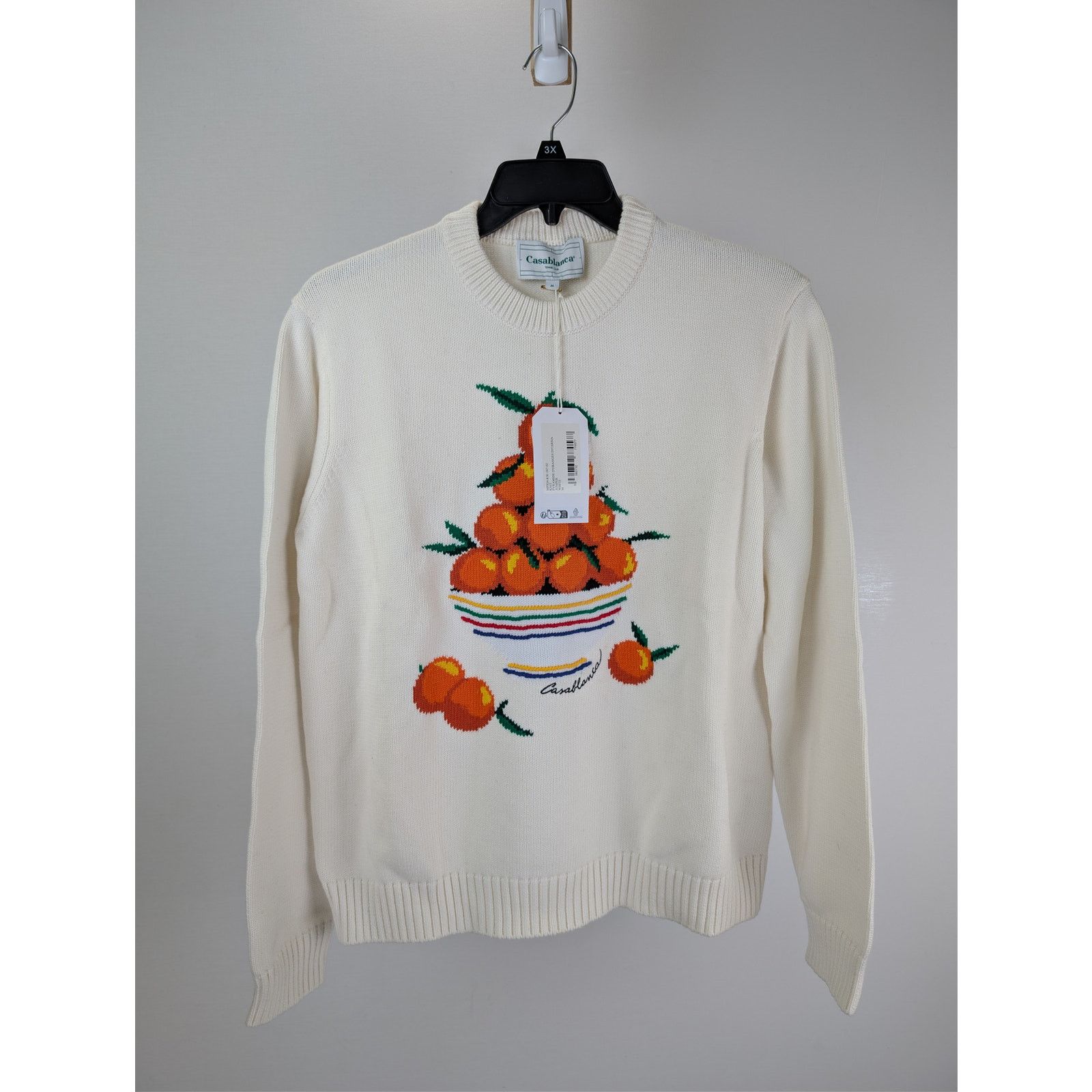 Casablanca o1rshd1 CC20 Jumper Pyramide D'oranges Intarsia Sweatshirt Size US M / EU 48-50 / 2 - 8 Thumbnail