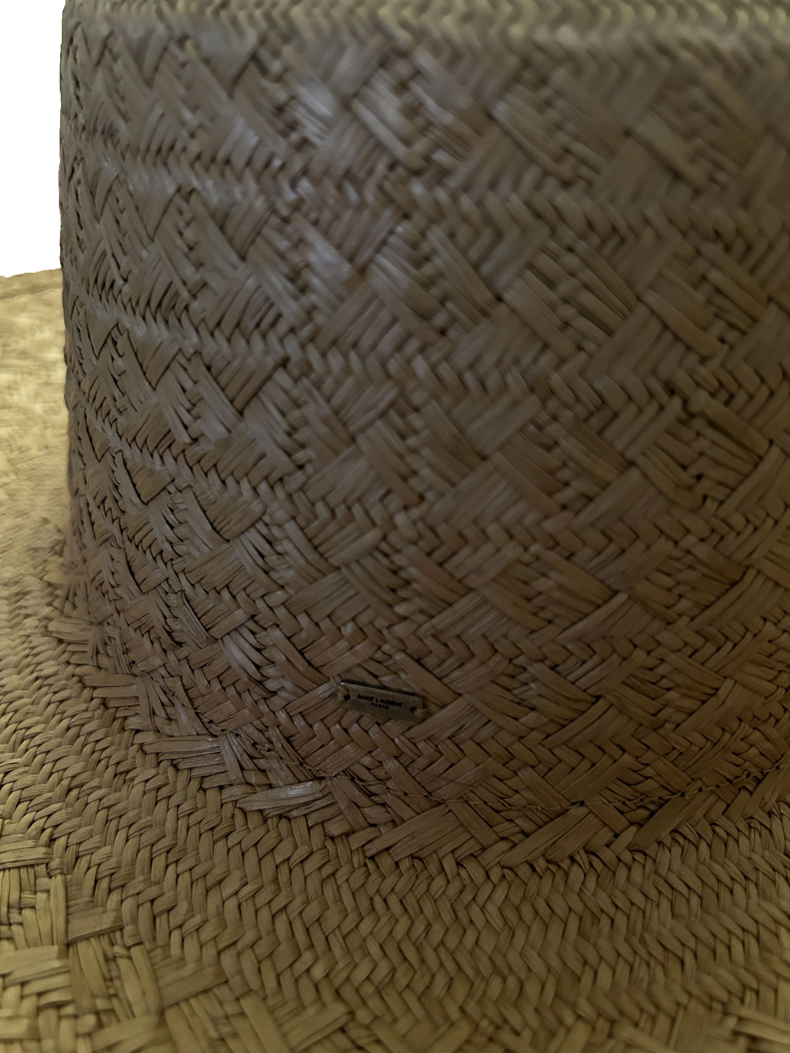 Saint Laurent Paris Size 58 (size L) SAINT LAURENT Woven Straw Maui Fedora Size ONE SIZE - 8 Thumbnail