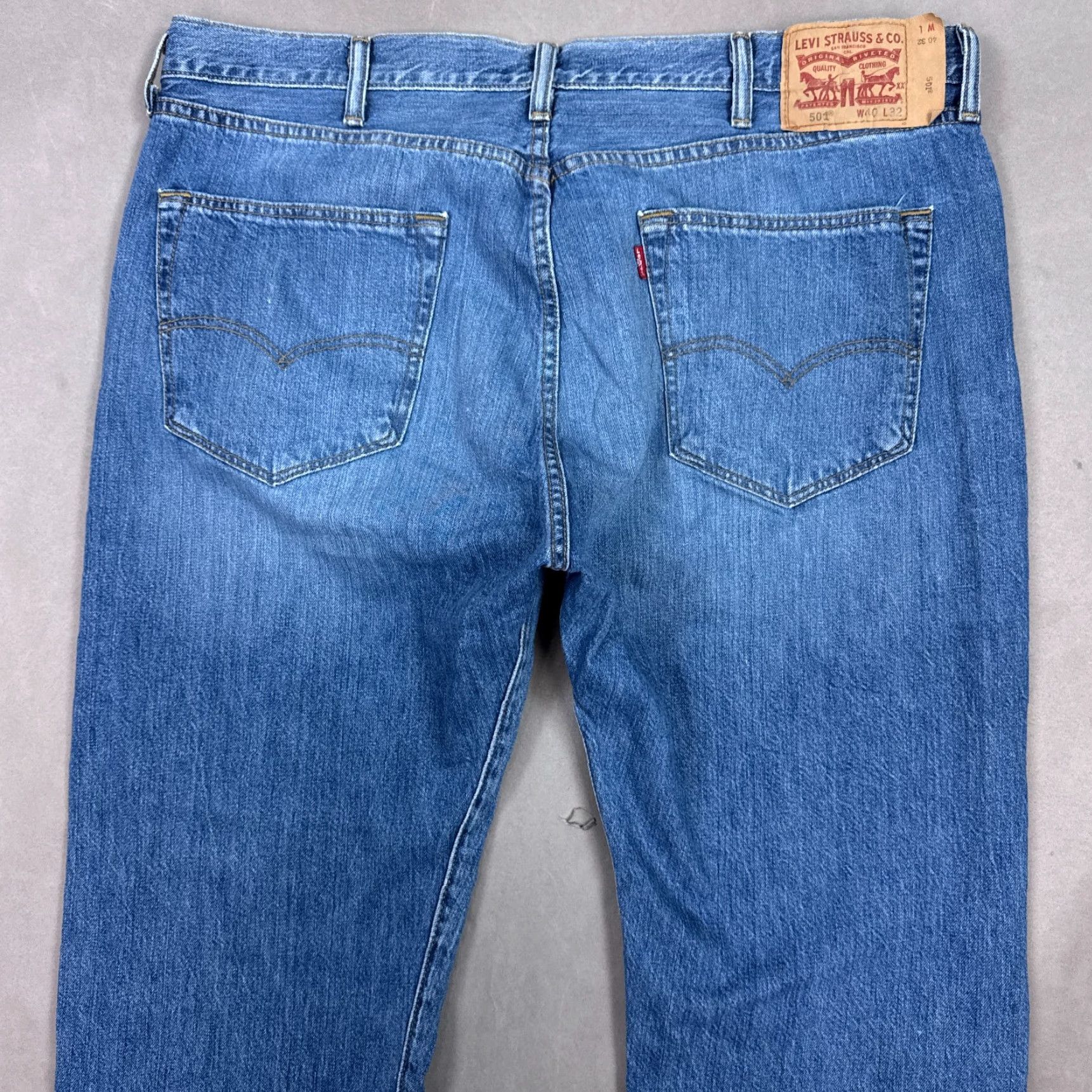 Levi's Levi's 501 Jeans Mens 40x32 Blue Denim Jeans Button Fly Vintage No Size US 40 / EU 56 - 5 Thumbnail