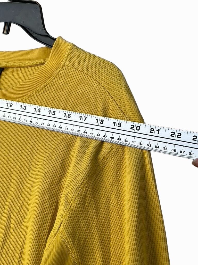 Other Wild Fable - Men's Thermal Long Sleeve Henley Shirt - Yellow Size US XS / EU 42 / 0 - 3 Thumbnail