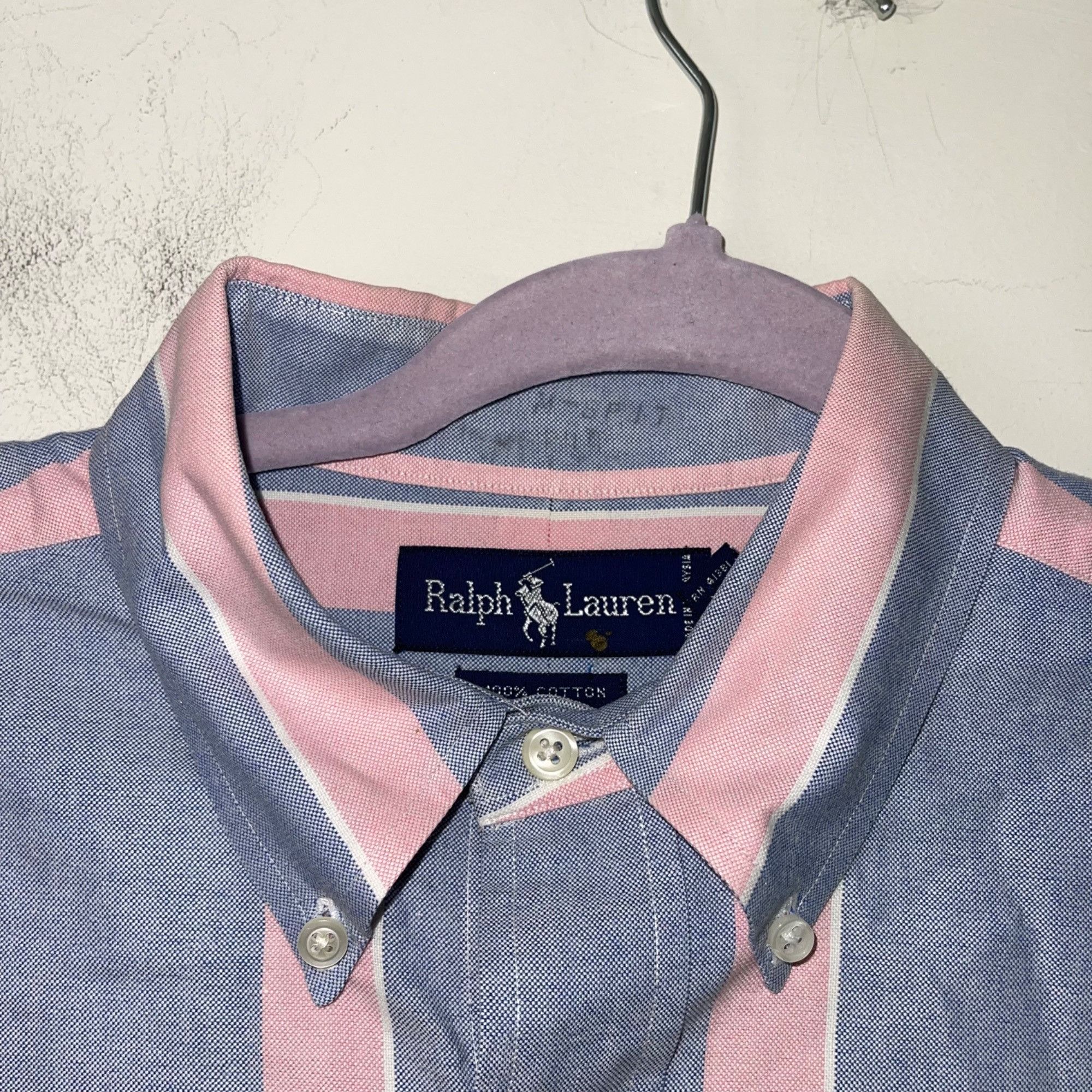 Ralph Lauren Ralph Lauren Vintage Mens Shirt Size 34 Blue Striped Size US XXS / EU 40 - 8 Thumbnail