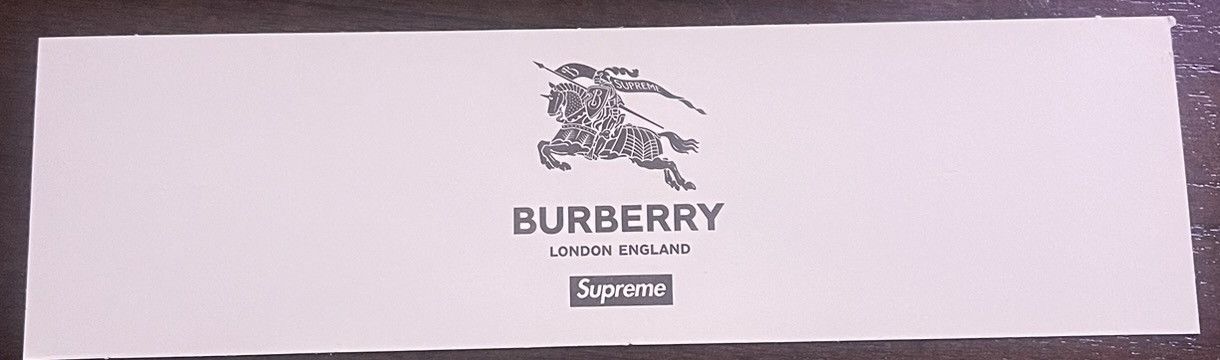Burberry × Supreme Supreme Burberry Box Logo Sticker S/S22 Size ONE SIZE - 2 Thumbnail