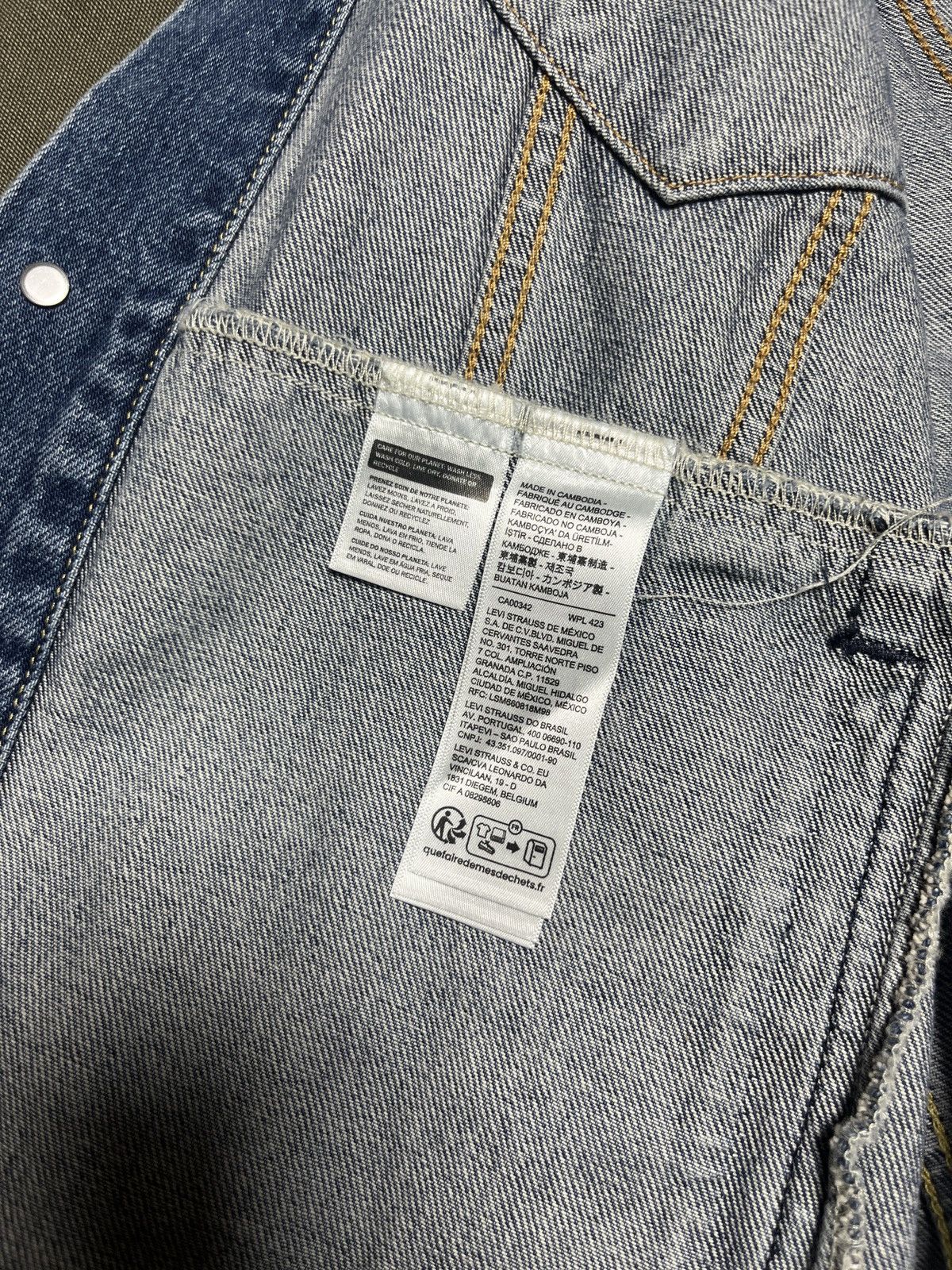 Levi's Levis color block docking denim jacket Size US M / EU 48-50 / 2 - 9 Thumbnail