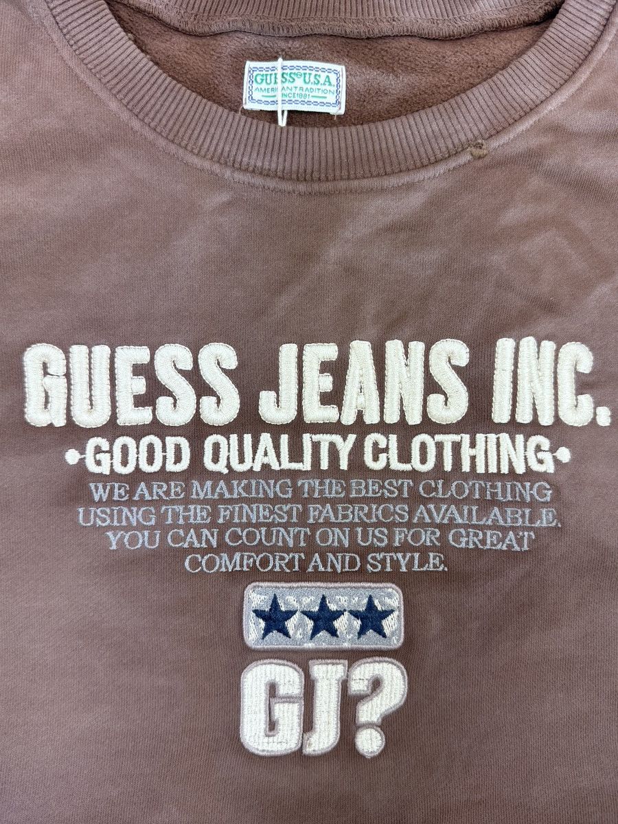 Guess GUESS JEANS INC. EMBROIDERED DISTRESSED JUMPER Size US XXL / EU 58 / 5 - 3 Thumbnail
