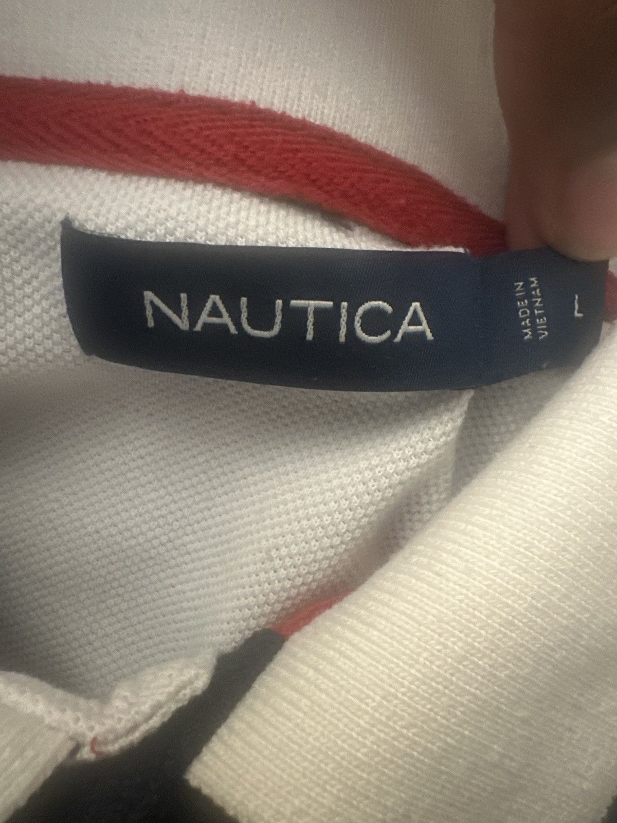 Nautica Nautica polo x red x white x blue Size US L / EU 52-54 / 3 - 3 Thumbnail