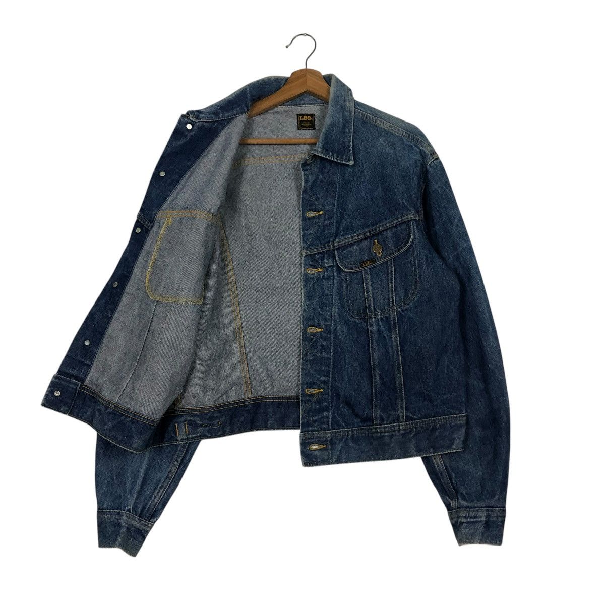 Lee 🔥VINTAGE 80’s TRUCKER DENIM JACKET LEE MADE IN CANADA Size US M / EU 48-50 / 2 - 13 Thumbnail