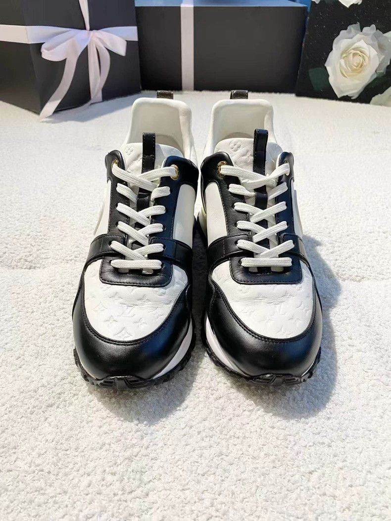 Louis Vuitton Louis Vuitton Run Away Black & White Panda Lace-Up Sneaker Size US 8 / IT 38 - 3 Thumbnail