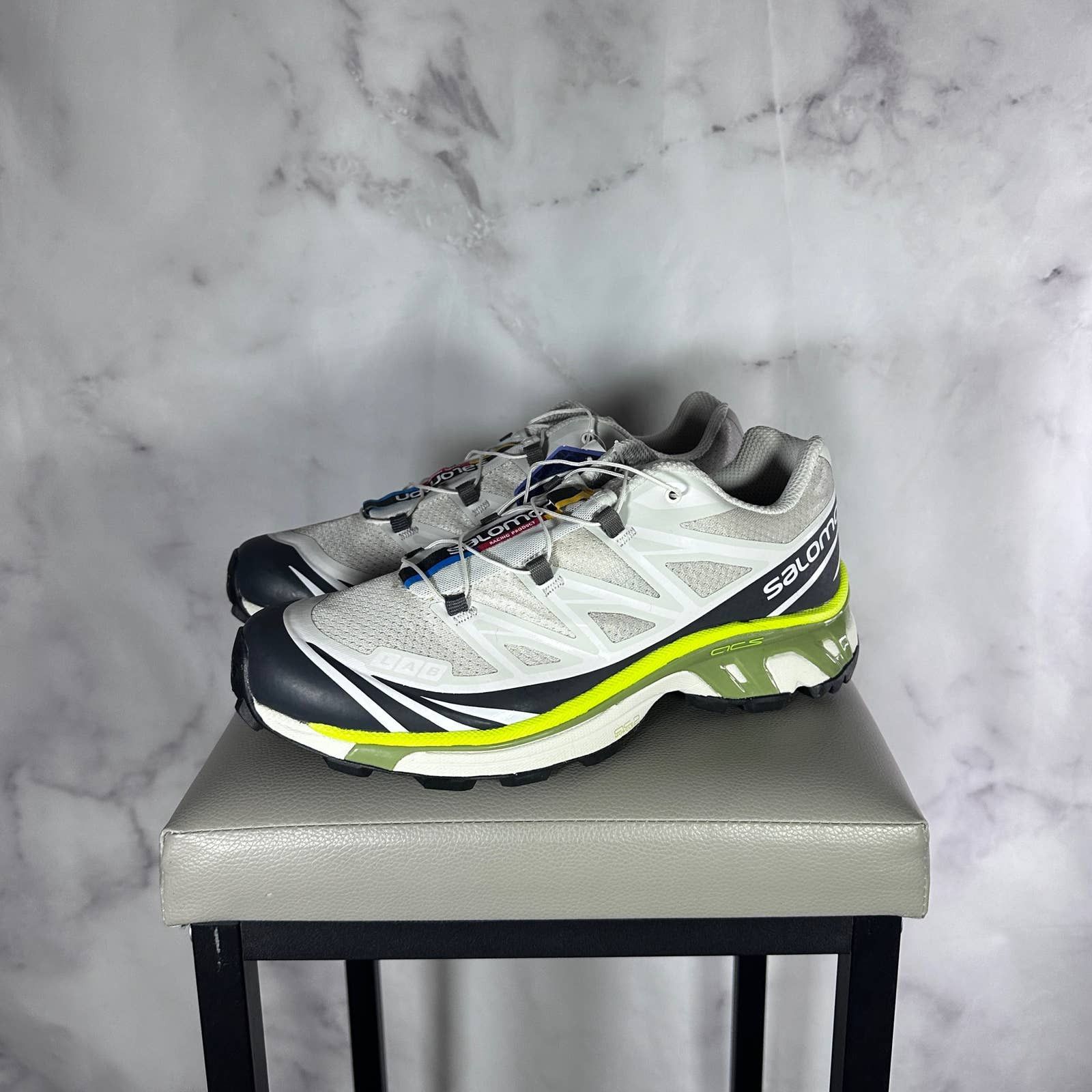 Salomon XT-6 Lunar Rock/Magnet Lime | Grailed