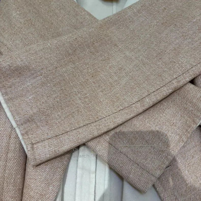 Hermes Hermes Beige Brown Cashmere Linen Silk Lapel Long Sleeve C Size XS / US 0-2 / IT 36-38 - 6 Thumbnail