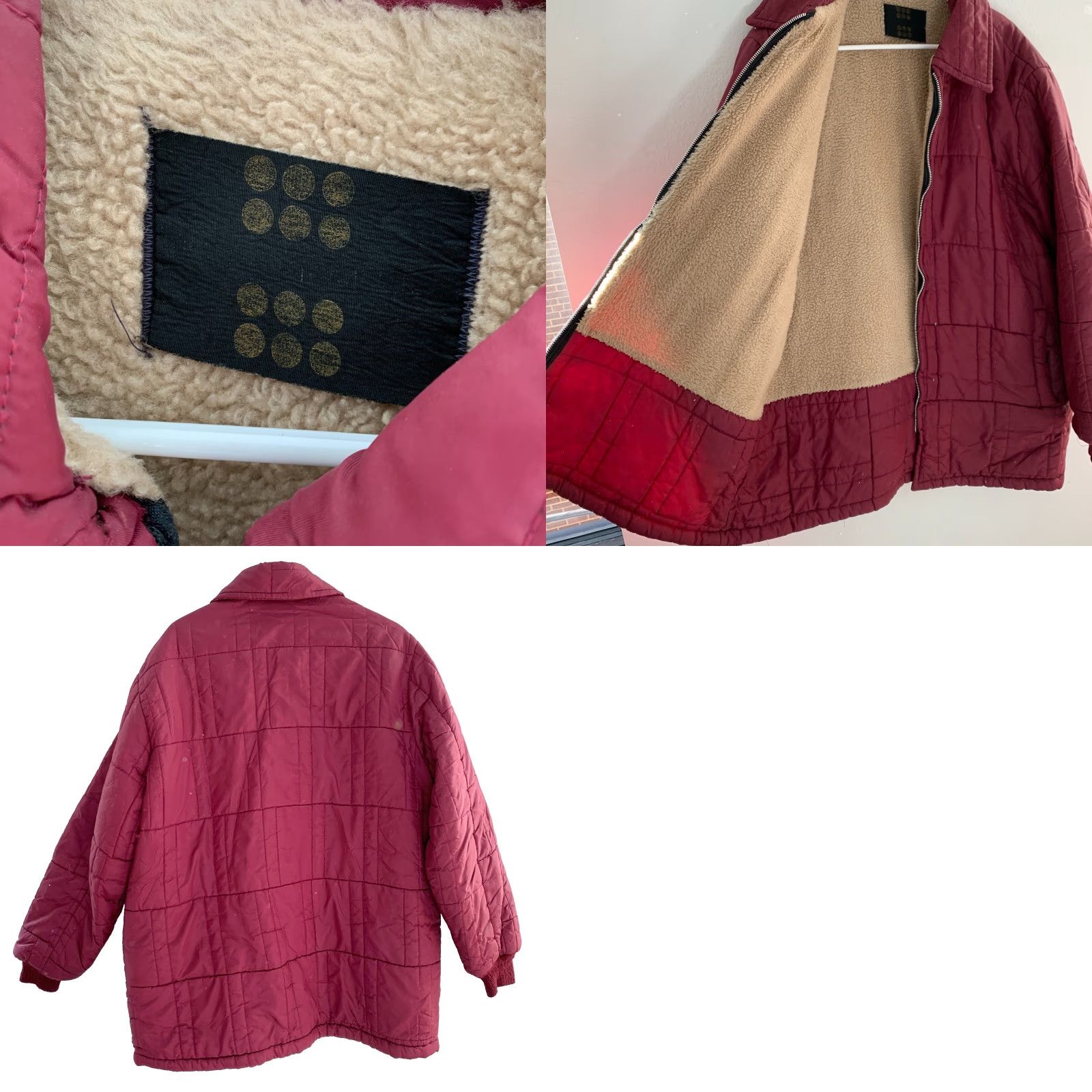 Vintage VINTAGE Unbranded Quilted Burgundy Puffer Jacket Coat Men 2XL Burgund y Quilted Winter Nylon Zip Lined Chest 52" Regular Mens Size US XXL / EU 58 / 5 - 8 Thumbnail
