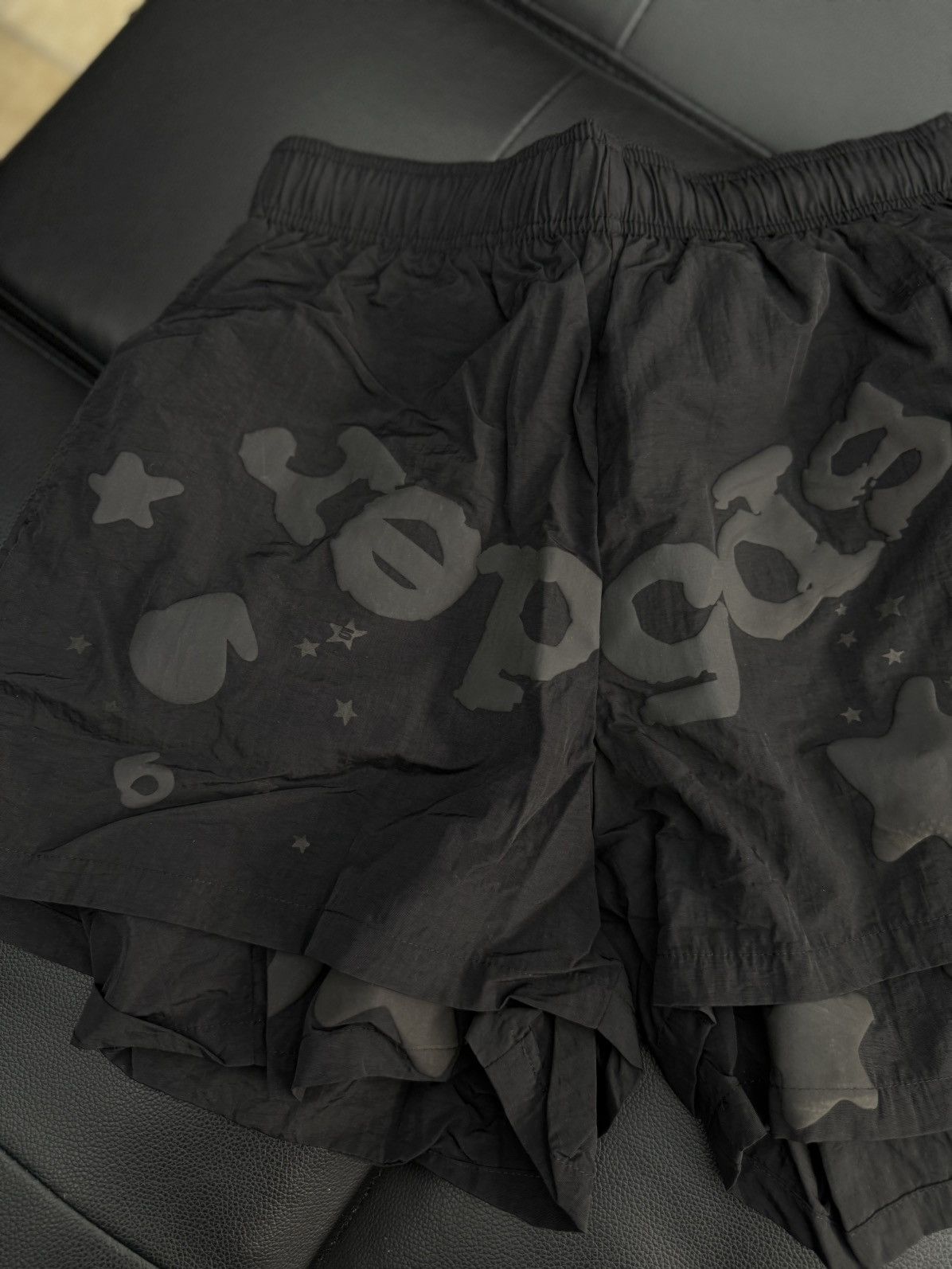Sp5der Sp5der Double Layer STAR Shorts Size XS (NEW) Black Size US 28 / EU 44 - 3 Thumbnail