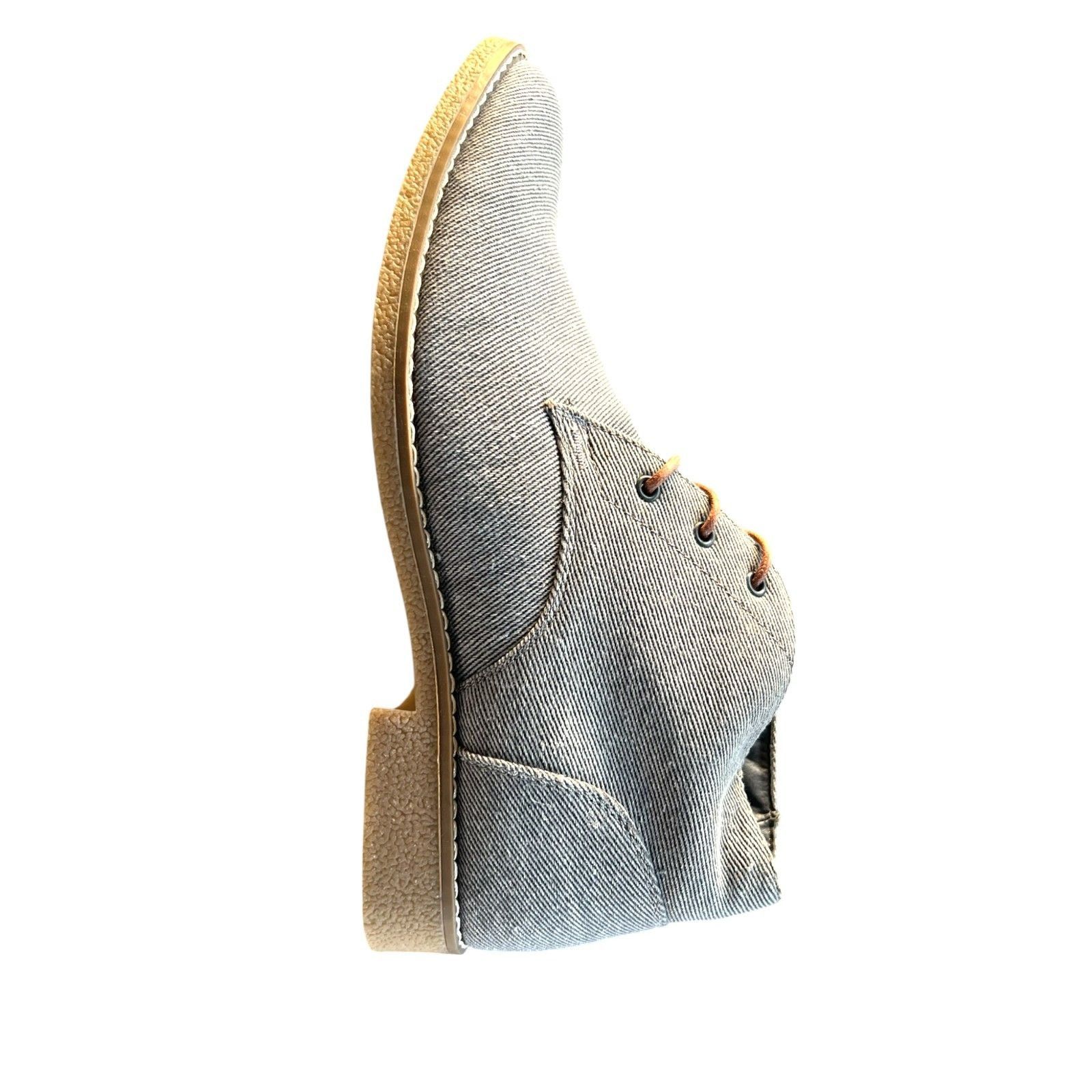 Perry Ellis Perry Ellis Portfolio Timothy Mens Gray Lace-Up Chukka Boots Size US 11 / EU 44 - 3 Thumbnail