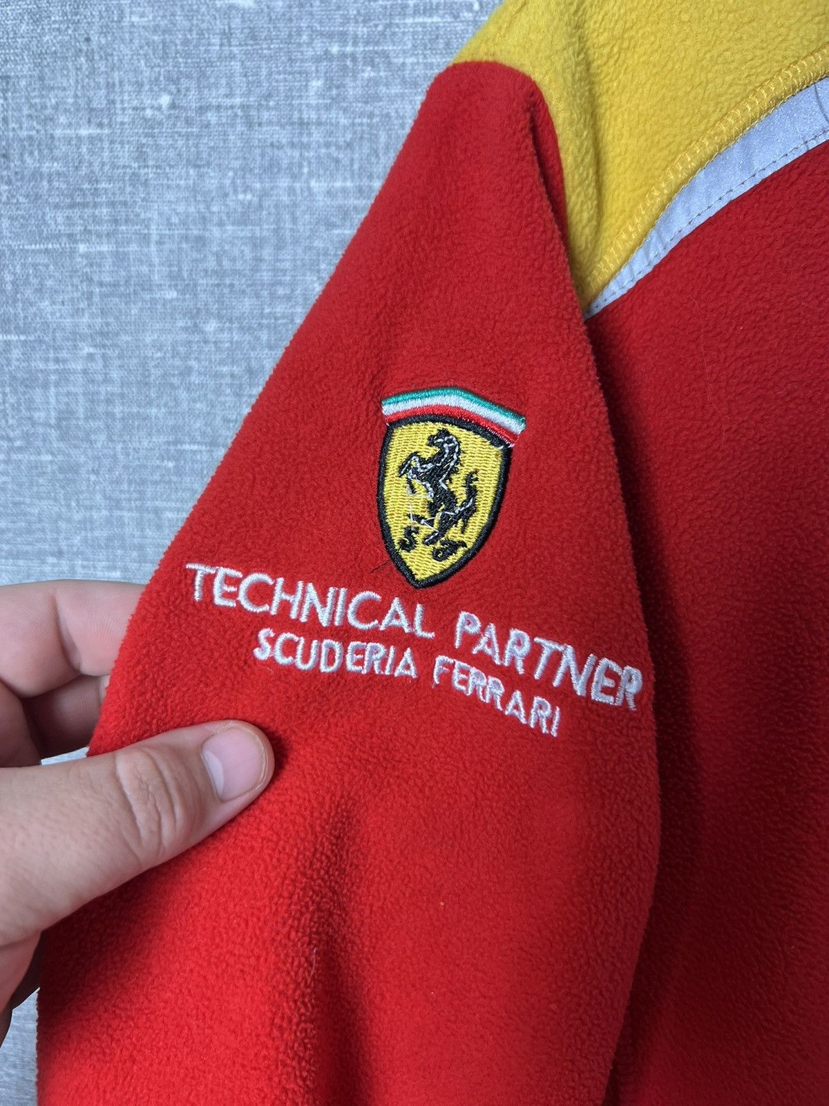 Ferrari Vintage Ferrari Shell Formula 1 Zip Up Fleece Jacket Size US M / EU 48-50 / 2 - 4 Thumbnail