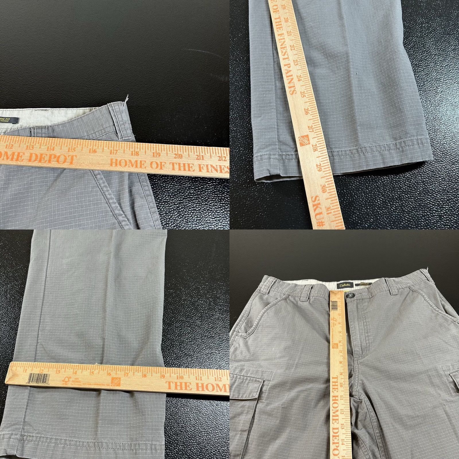 Vintage Cabela's Cargo Pants Mens 36x30 Gray Ripstop Cotton Outdoor Pants Cargo Pocket Casual Workwear Size US 36 / EU 52 - 8 Thumbnail