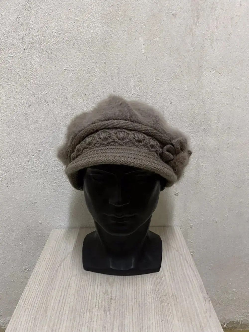 Vintage Rare Mohair Fur Fleece Japanese Brand Beanie Hat Size ONE SIZE - 3 Thumbnail