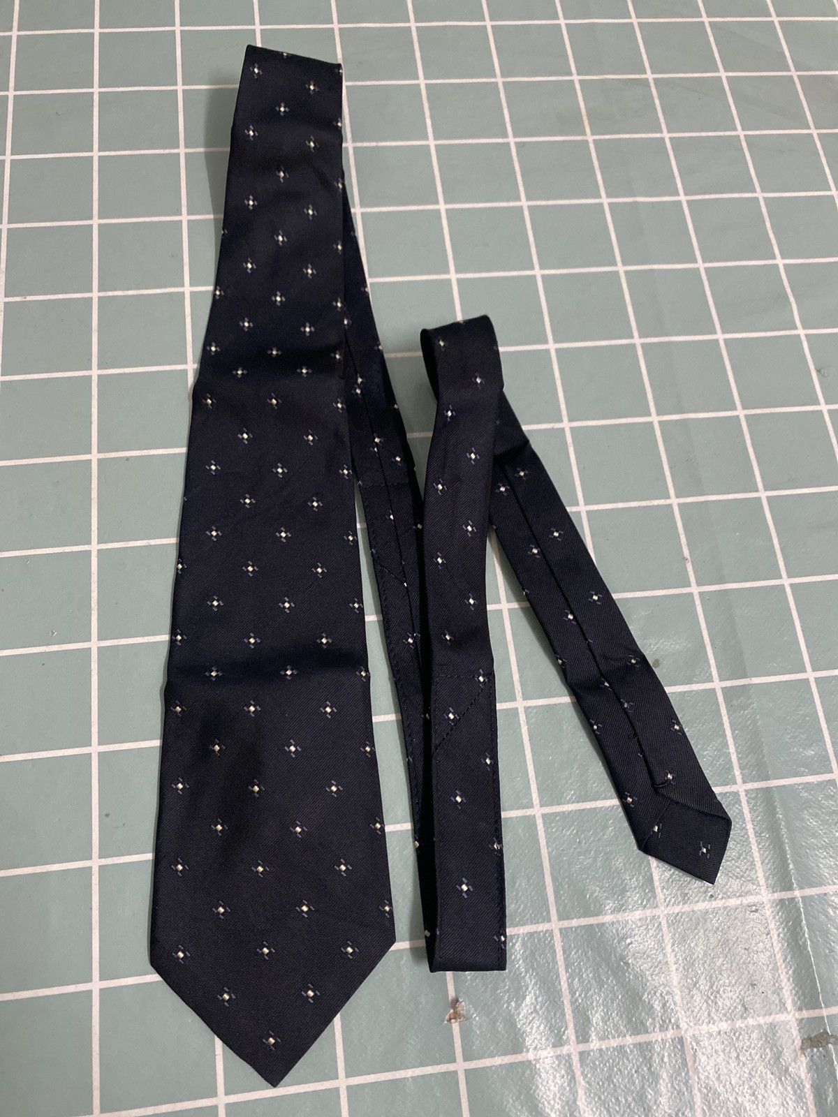 Comme des Garcons Comme des Garçons Homme Deux Navy Silk Tie Japan Made Size ONE SIZE - 1 Thumbnail
