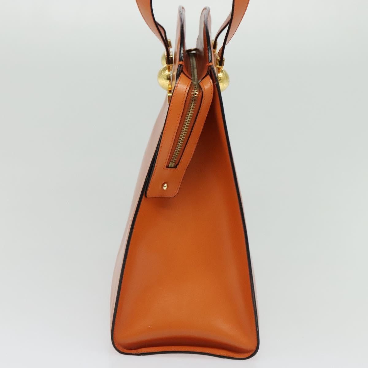 Celine CELINE Tote Bag Leather Gold Orange Size ONE SIZE - 5 Thumbnail