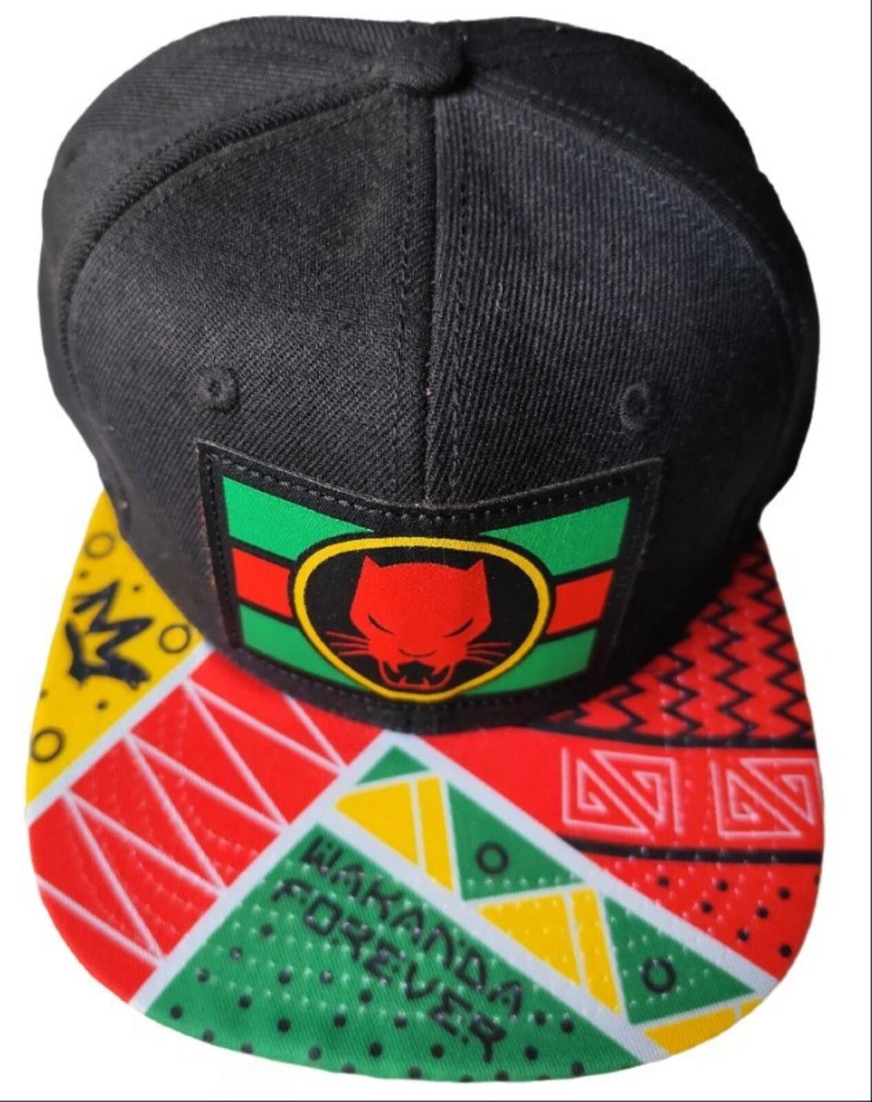Marvel Comics Marvel Black Panther Wakanda Forever Snapback Size ONE SIZE - 1 Thumbnail