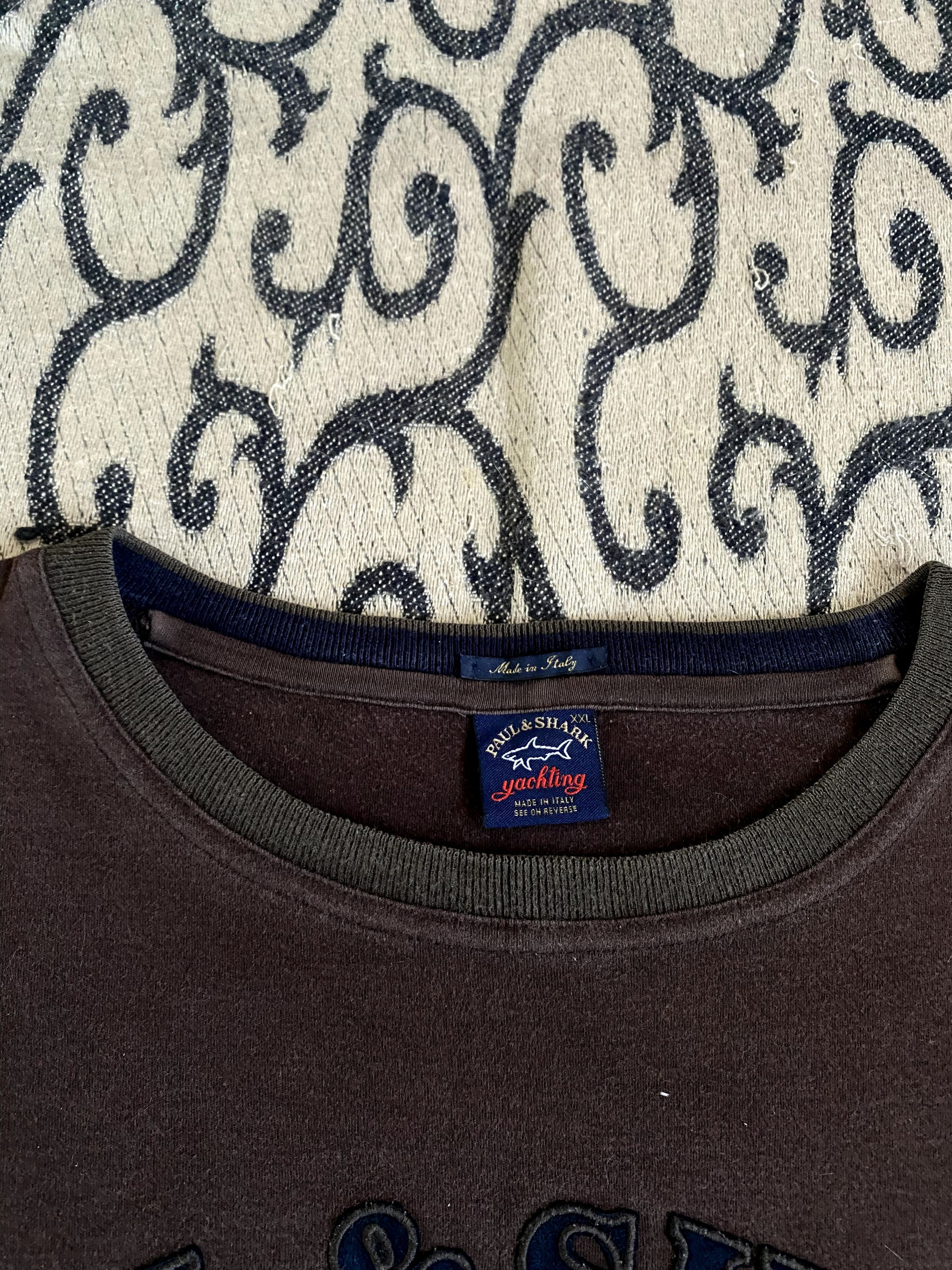 Paul & Shark Vintage Paul & Shark Big Logo Sunfaded Longsleeve Size US XL / EU 56 / 4 - 5 Thumbnail