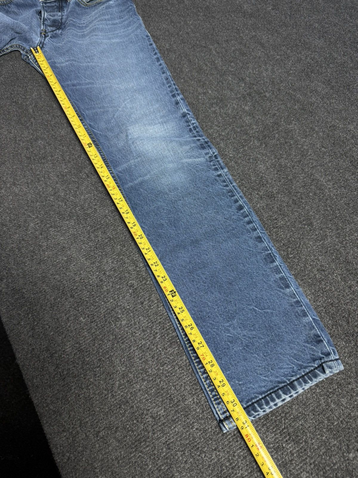 Diesel Luxury 00s Y2K Diesel Belther Straight Punk Rock Denim Jeans Size US 29 - 20 Thumbnail